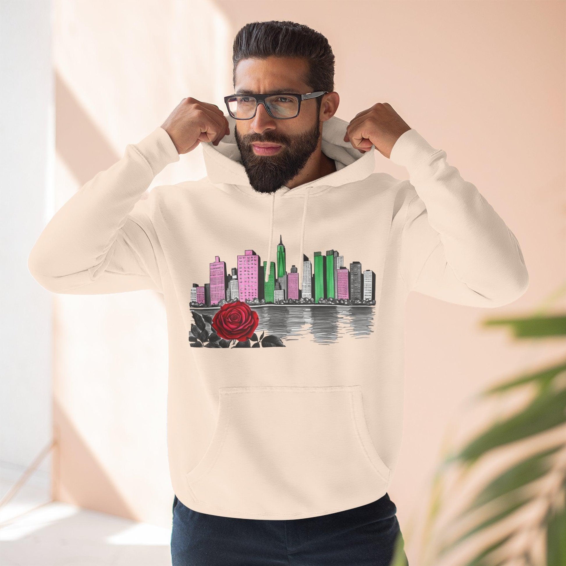 Hoodie City Skyline Urban Streetwear - 95EAST YORKxJERSEY