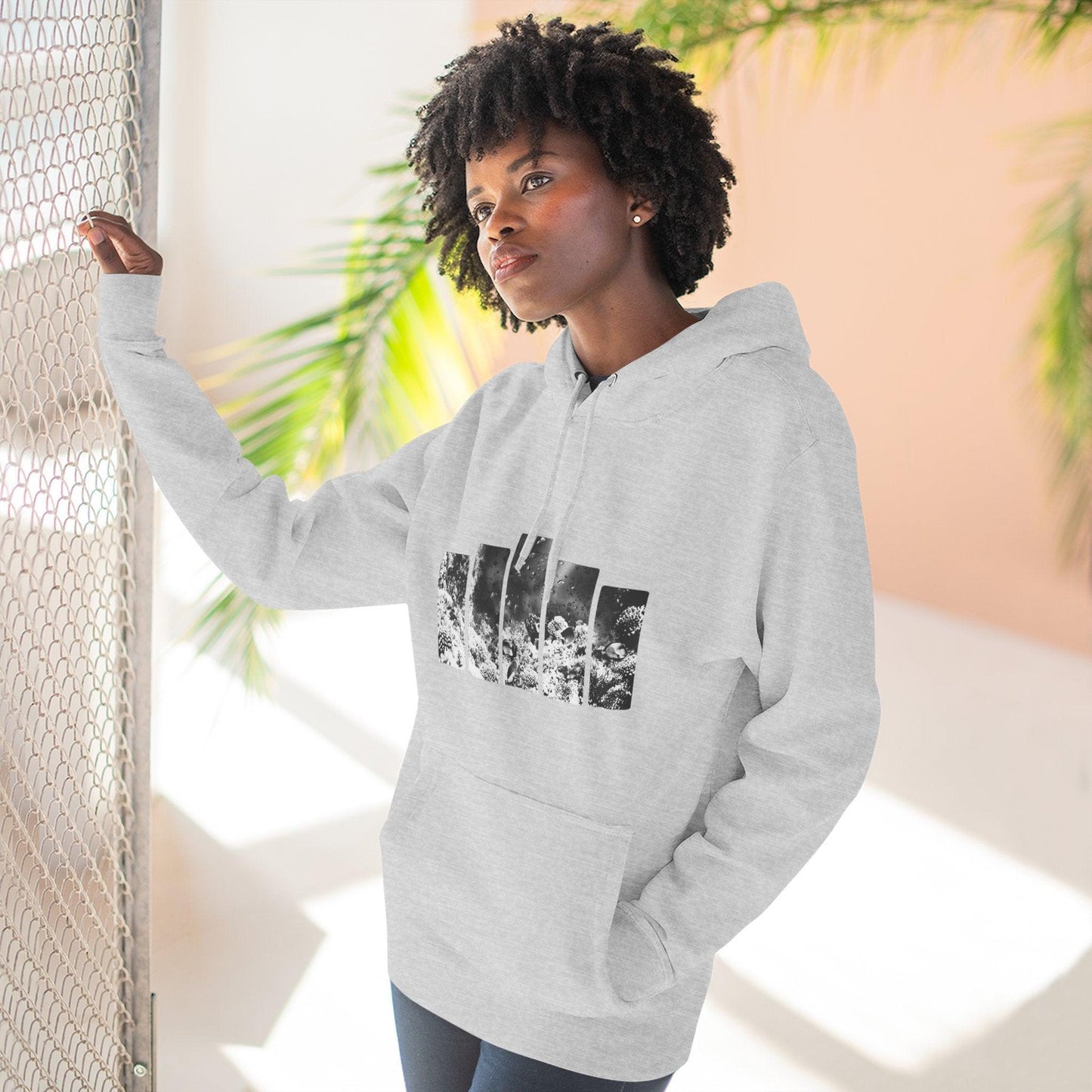 Three-Panel Fleece Hoodie | 95EAST Urban Streetwear - 95EAST YORKxJERSEY