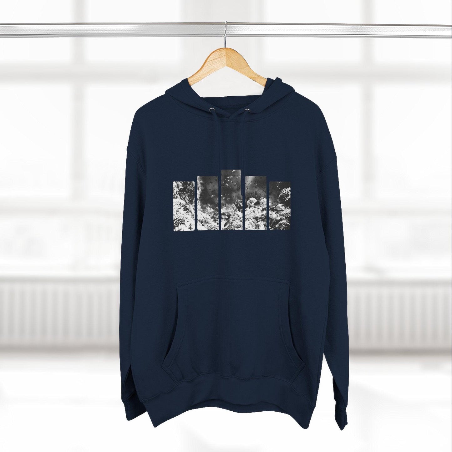 Three-Panel Fleece Hoodie | 95EAST Urban Streetwear - 95EAST YORKxJERSEY