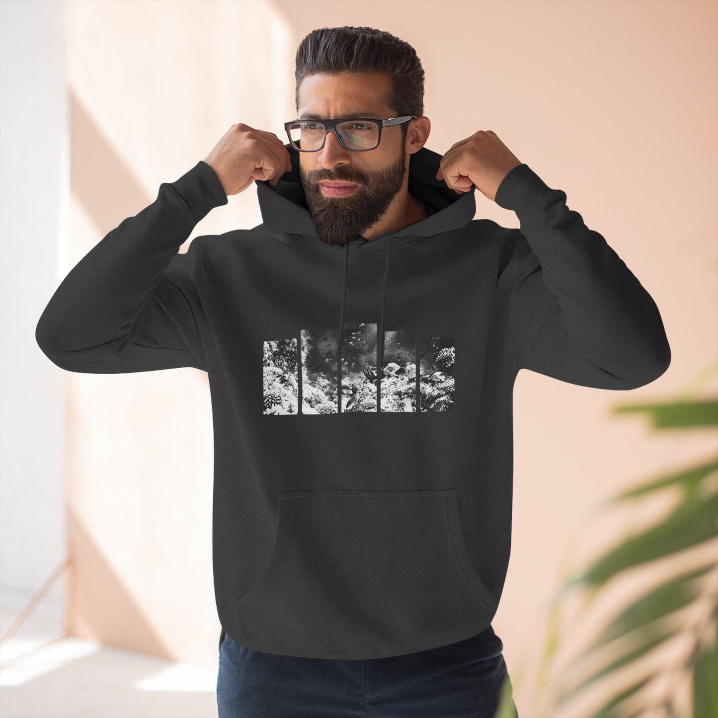 Three-Panel Fleece Hoodie | 95EAST Urban Streetwear - 95EAST YORKxJERSEY