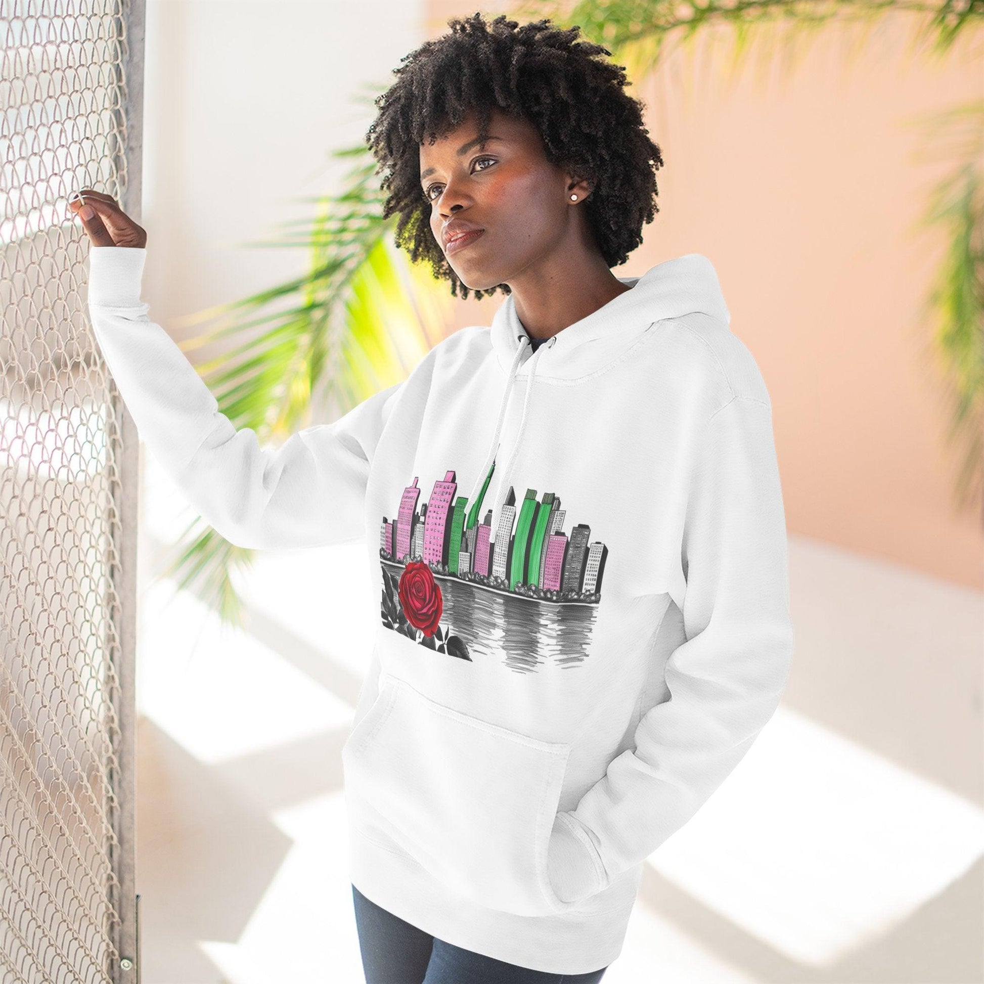 Hoodie City Skyline Urban Streetwear - 95EAST YORKxJERSEY