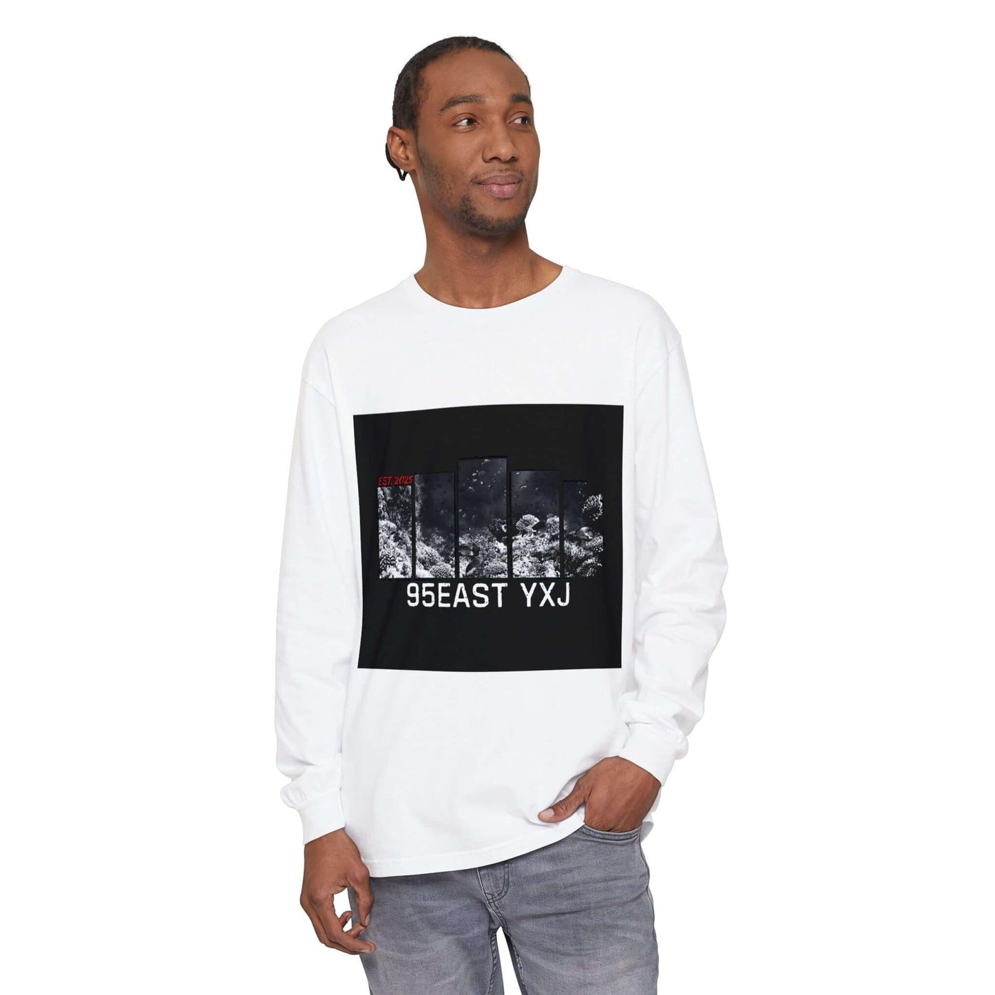 Long Sleeve T-Shirt 95EAST YXJ UNDER THE SEA Design - 95EAST YORKxJERSEY