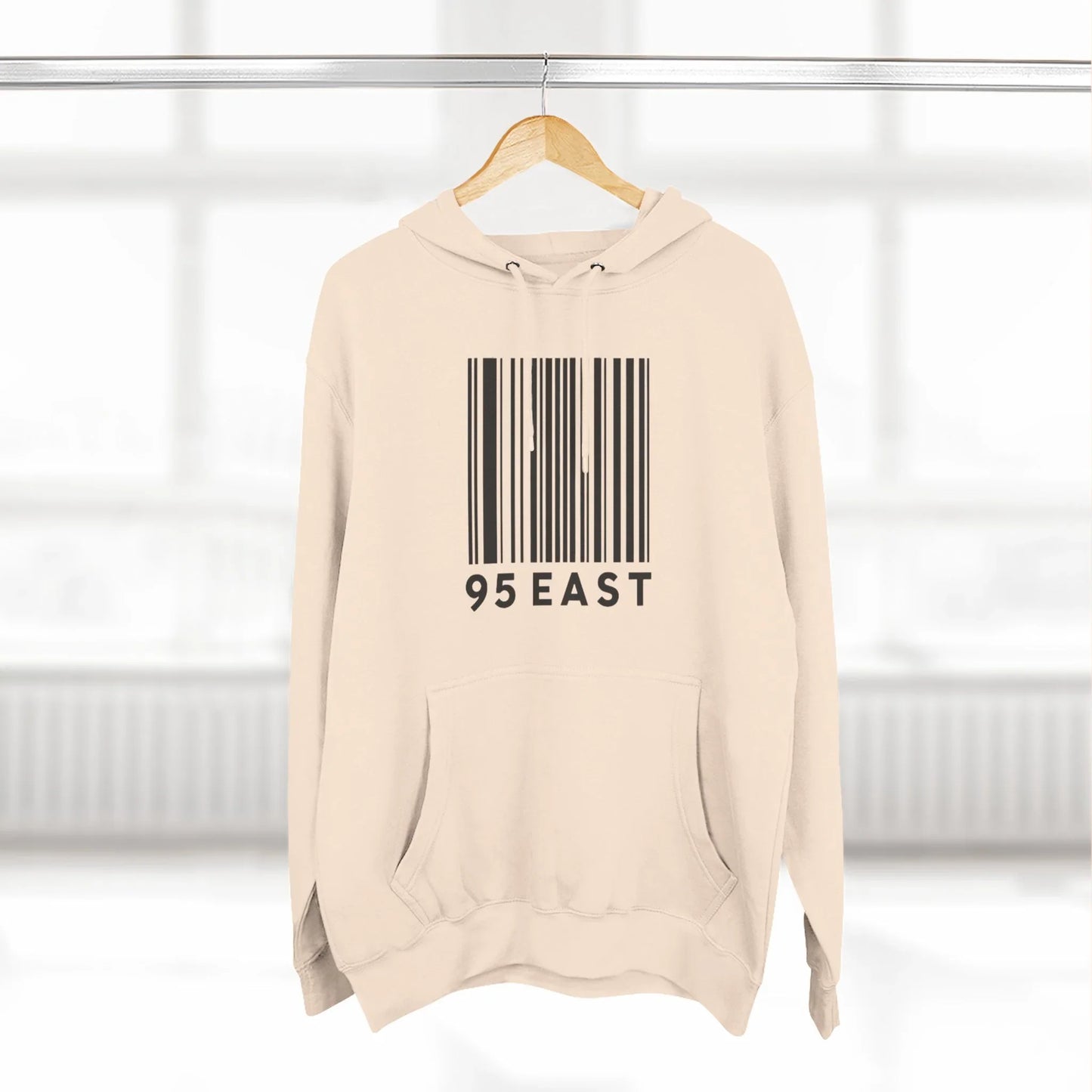 Minimalist Barcode Fleece Hoodie