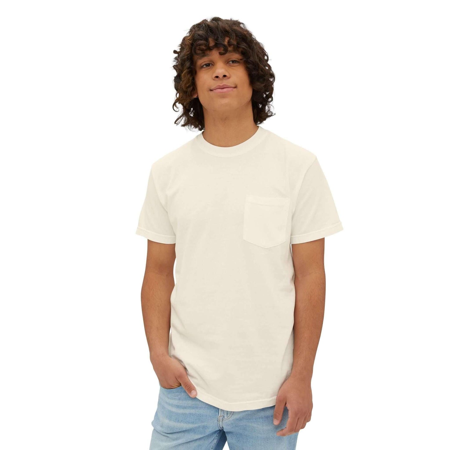 Pocket T-Shirt with 95EAST Racoon Design - 95EAST YORKxJERSEY