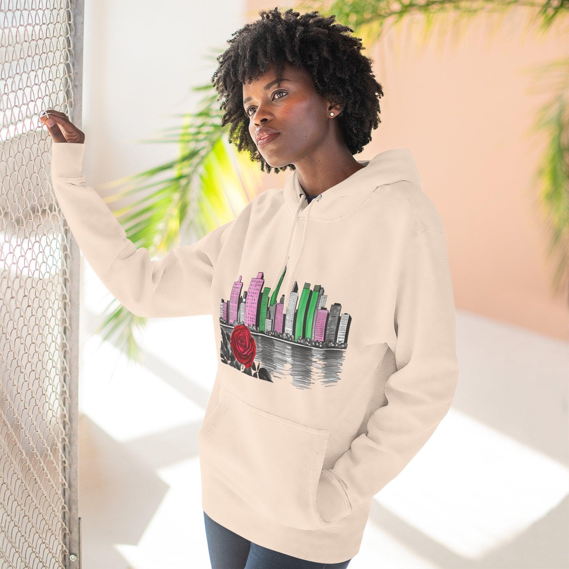 Hoodie City Skyline Urban Streetwear - 95EAST YORKxJERSEY