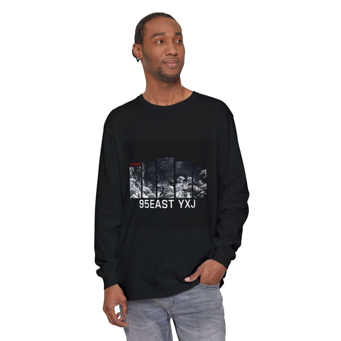 Long Sleeve T-Shirt 95EAST YXJ UNDER THE SEA Design - 95EAST YORKxJERSEY