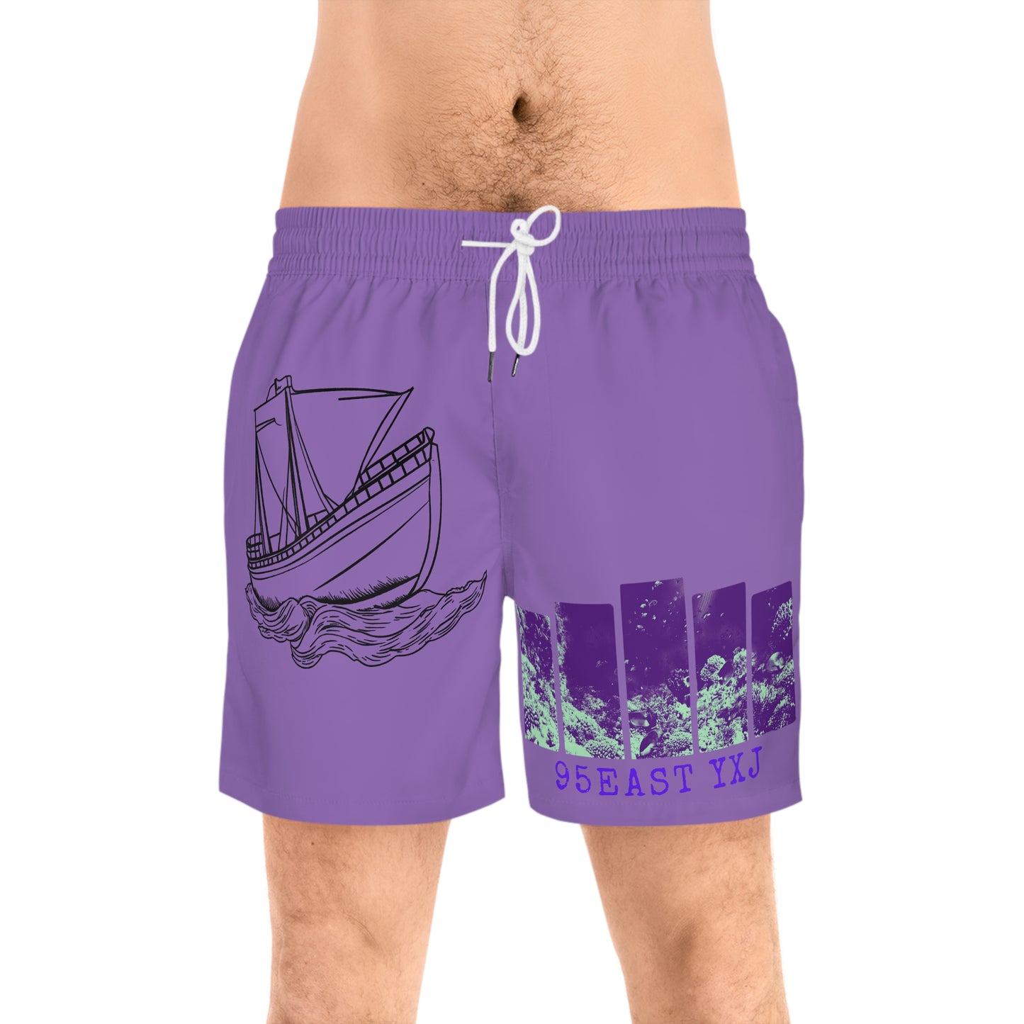 Swim Shorts - Cruise on the Way to Jersey Shore 95East Design