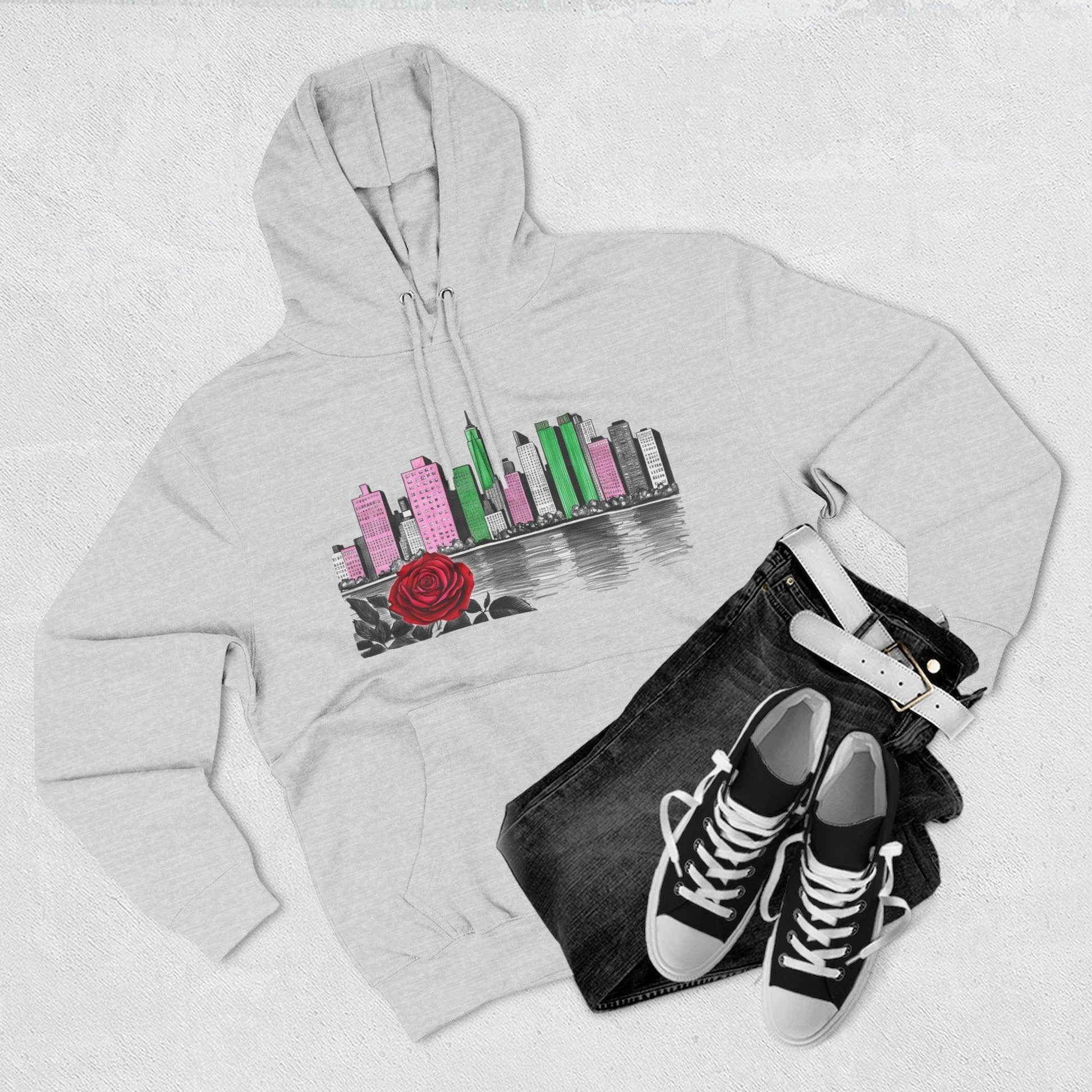 Hoodie City Skyline Urban Streetwear - 95EAST YORKxJERSEY