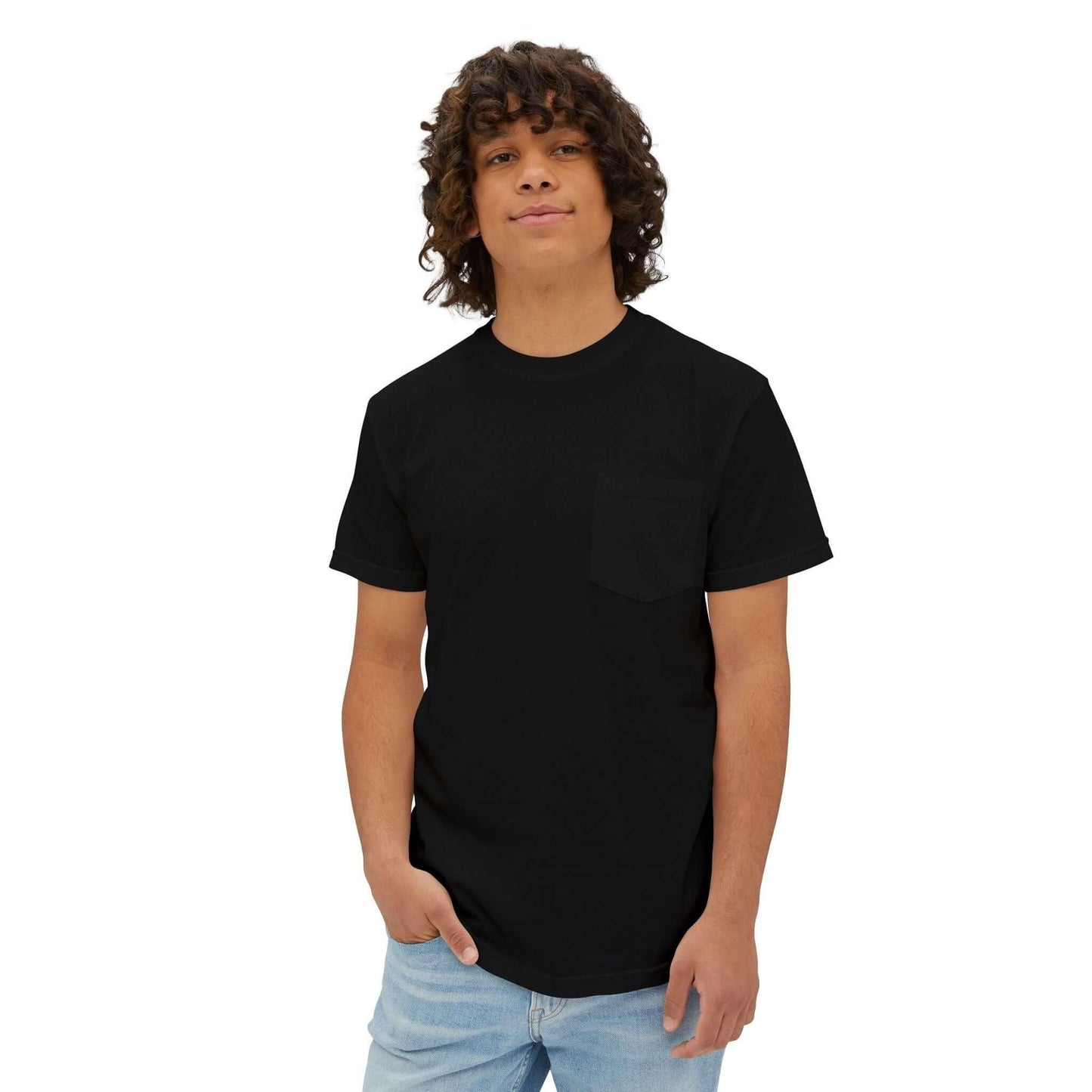 Pocket T-Shirt with 95EAST Racoon Design - 95EAST YORKxJERSEY