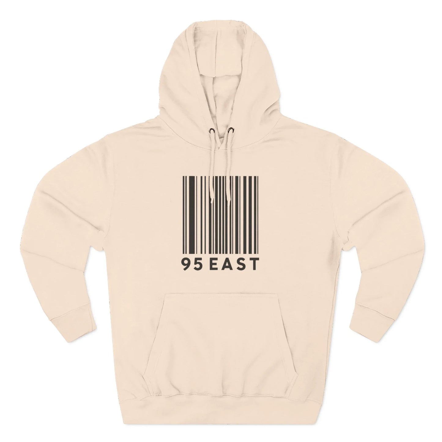 Minimalist Barcode Fleece Hoodie