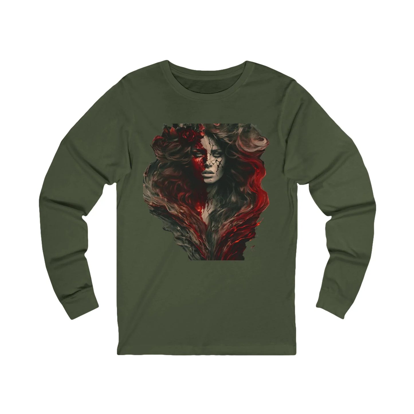 Mystical Red Art Long Sleeve Tee