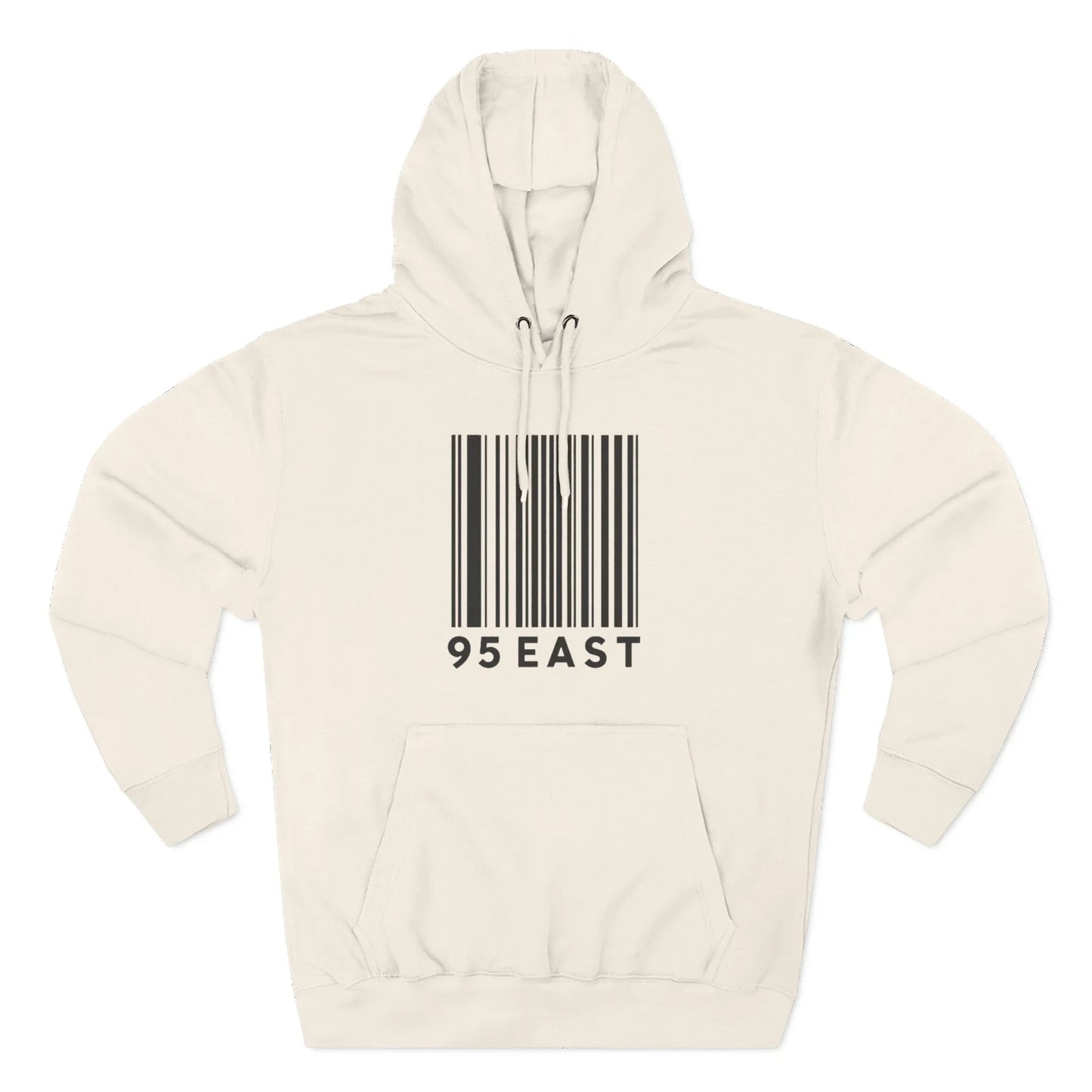 Minimalist Barcode Fleece Hoodie
