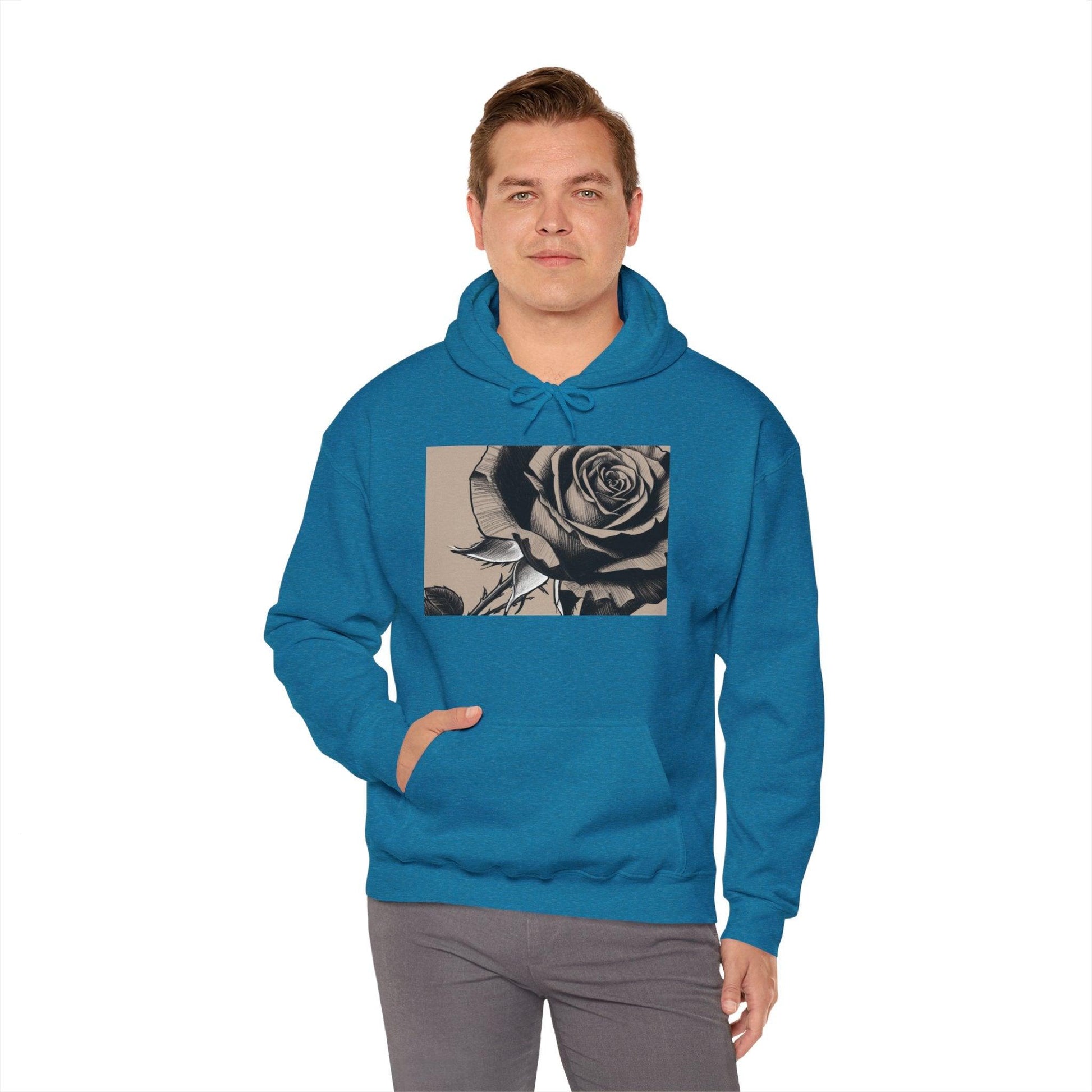 Rose 95EAST YORKxJERSEY Hooded Sweatshirt - 95EAST YORKxJERSEY