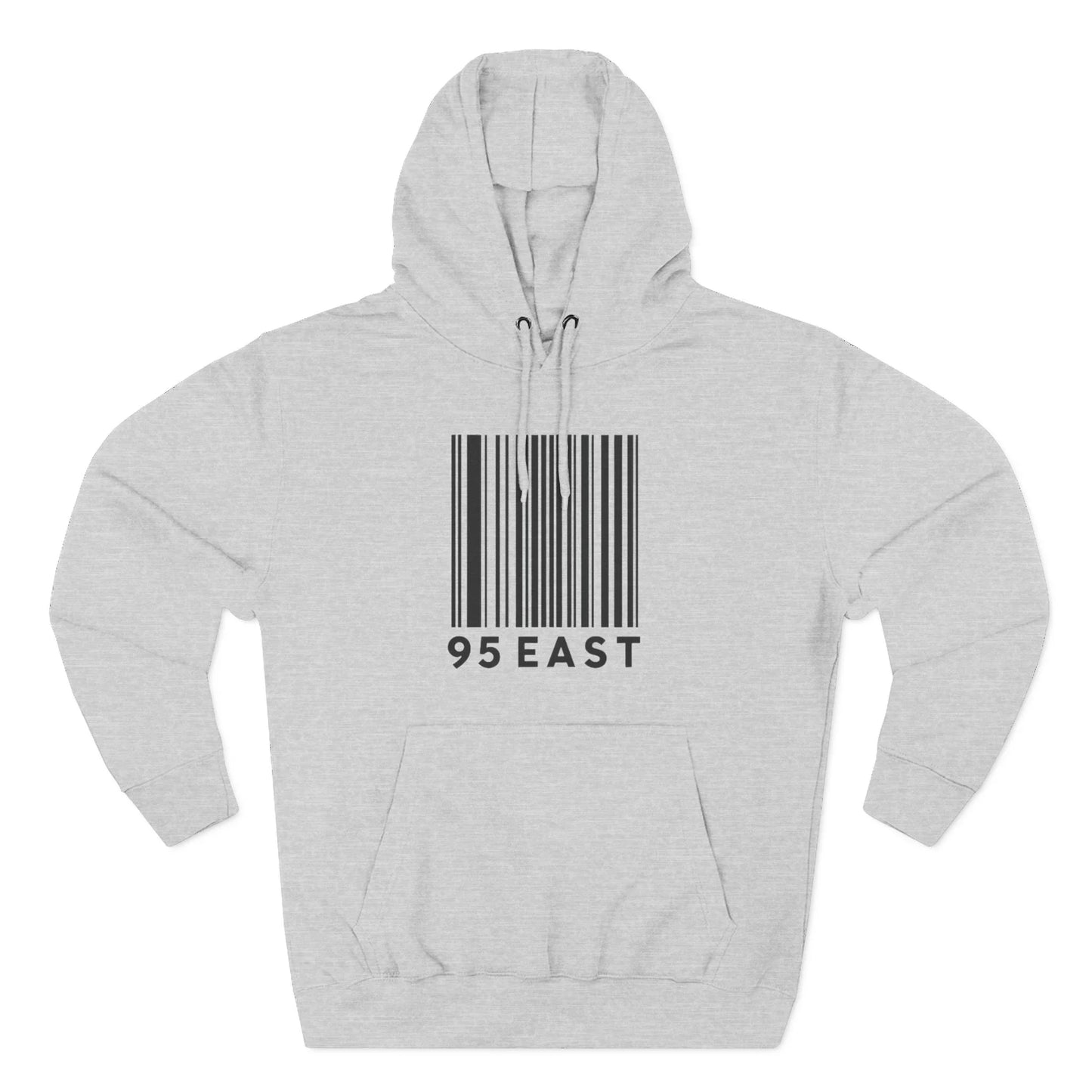 Minimalist Barcode Fleece Hoodie
