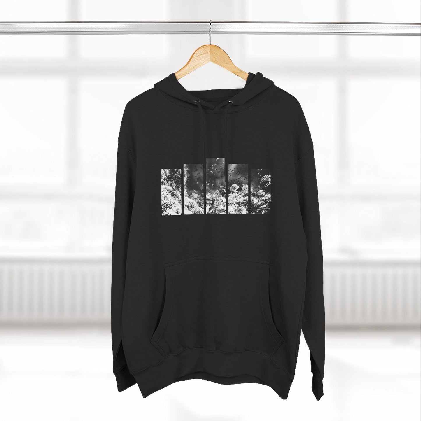 Three-Panel Fleece Hoodie | 95EAST Urban Streetwear - 95EAST YORKxJERSEY