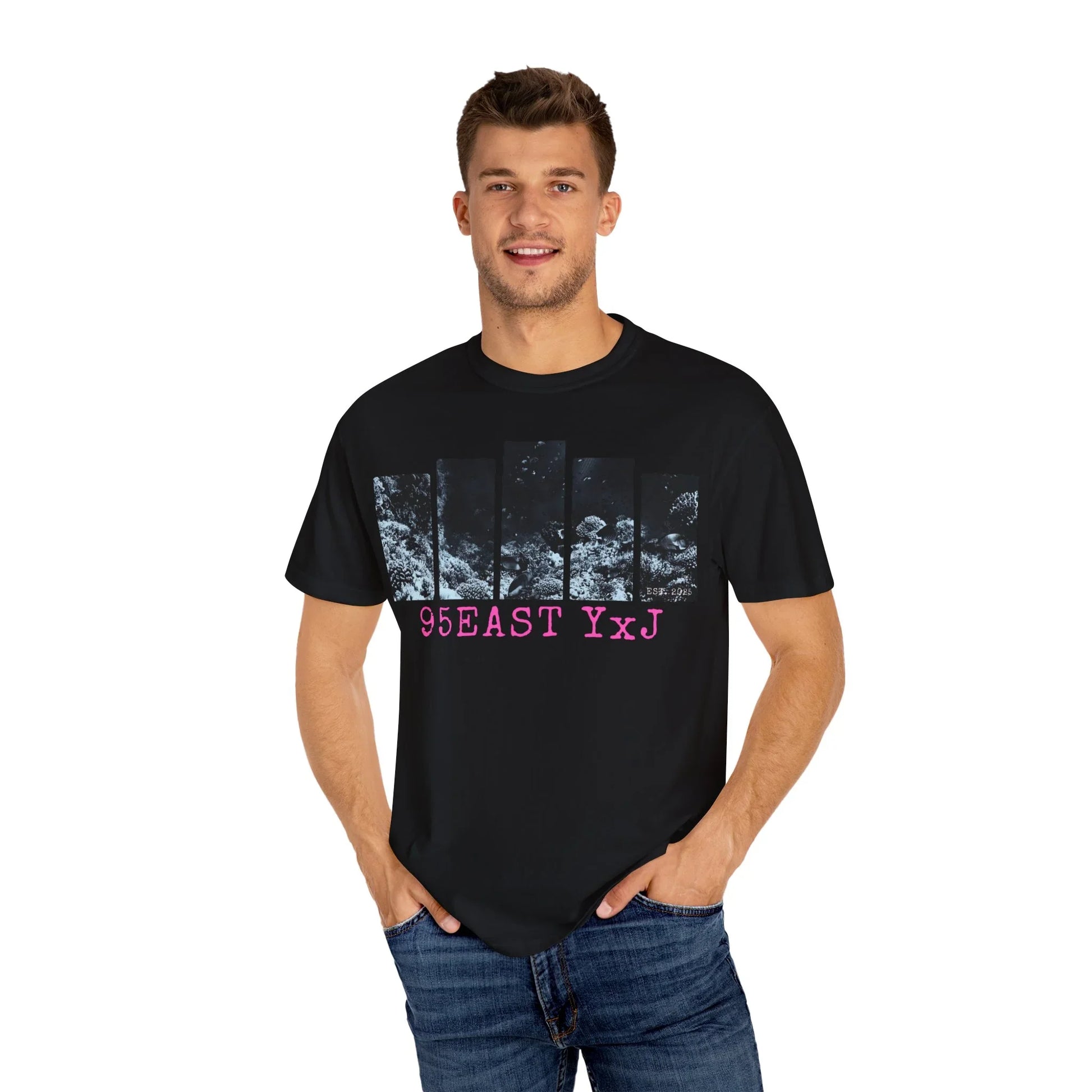 95EAST YxJ Black T-shirt - 95EAST YORKxJERSEY