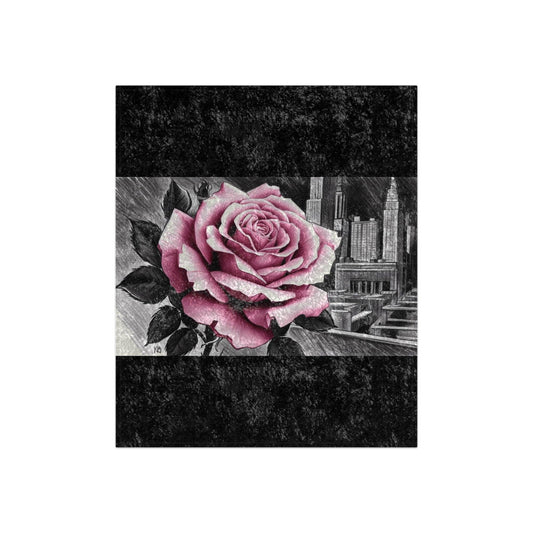 Velvet Blanket - CITY ROSE 95EAST Design - 95EAST YORKxJERSEY