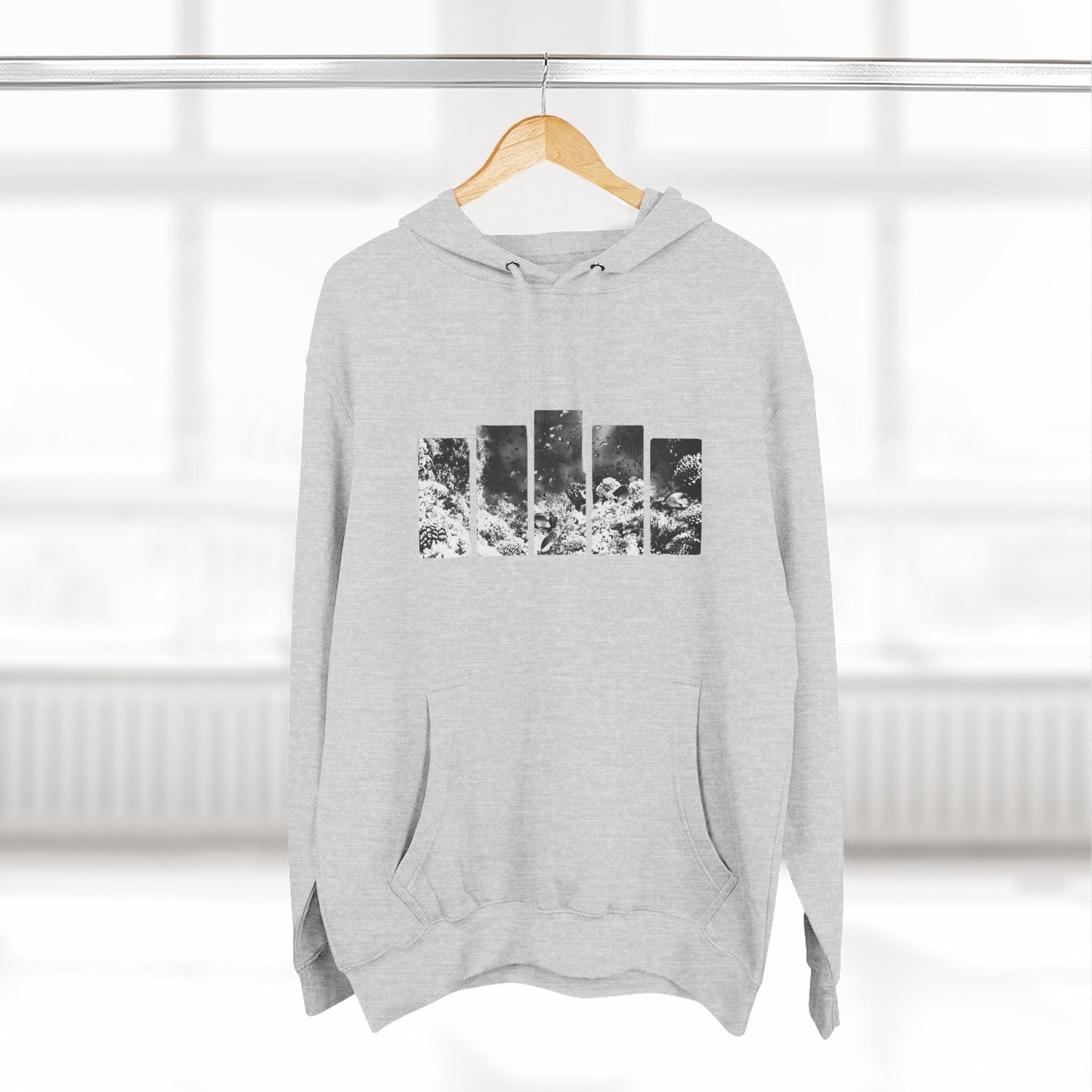 Three-Panel Fleece Hoodie | 95EAST Urban Streetwear - 95EAST YORKxJERSEY