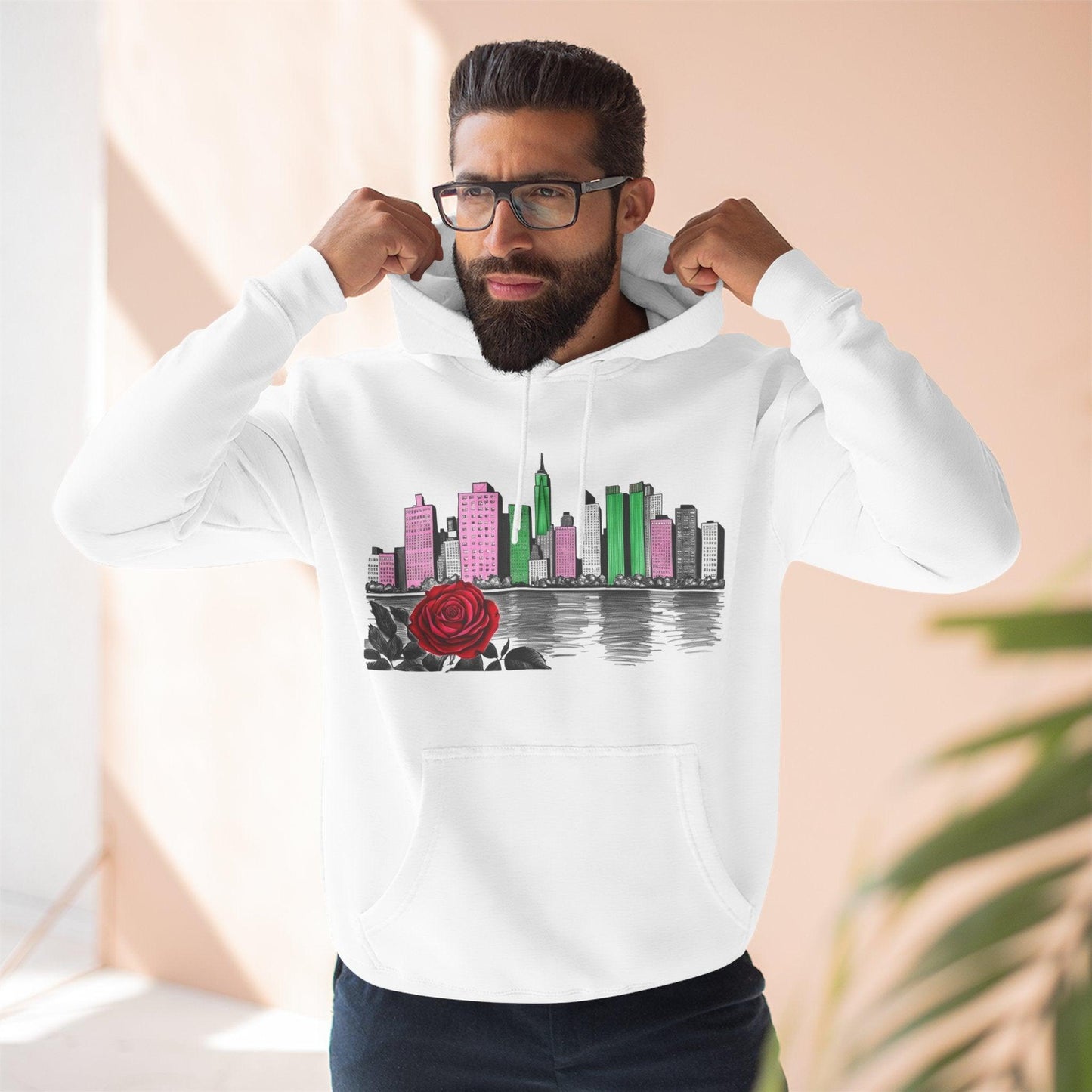 Hoodie City Skyline Urban Streetwear - 95EAST YORKxJERSEY