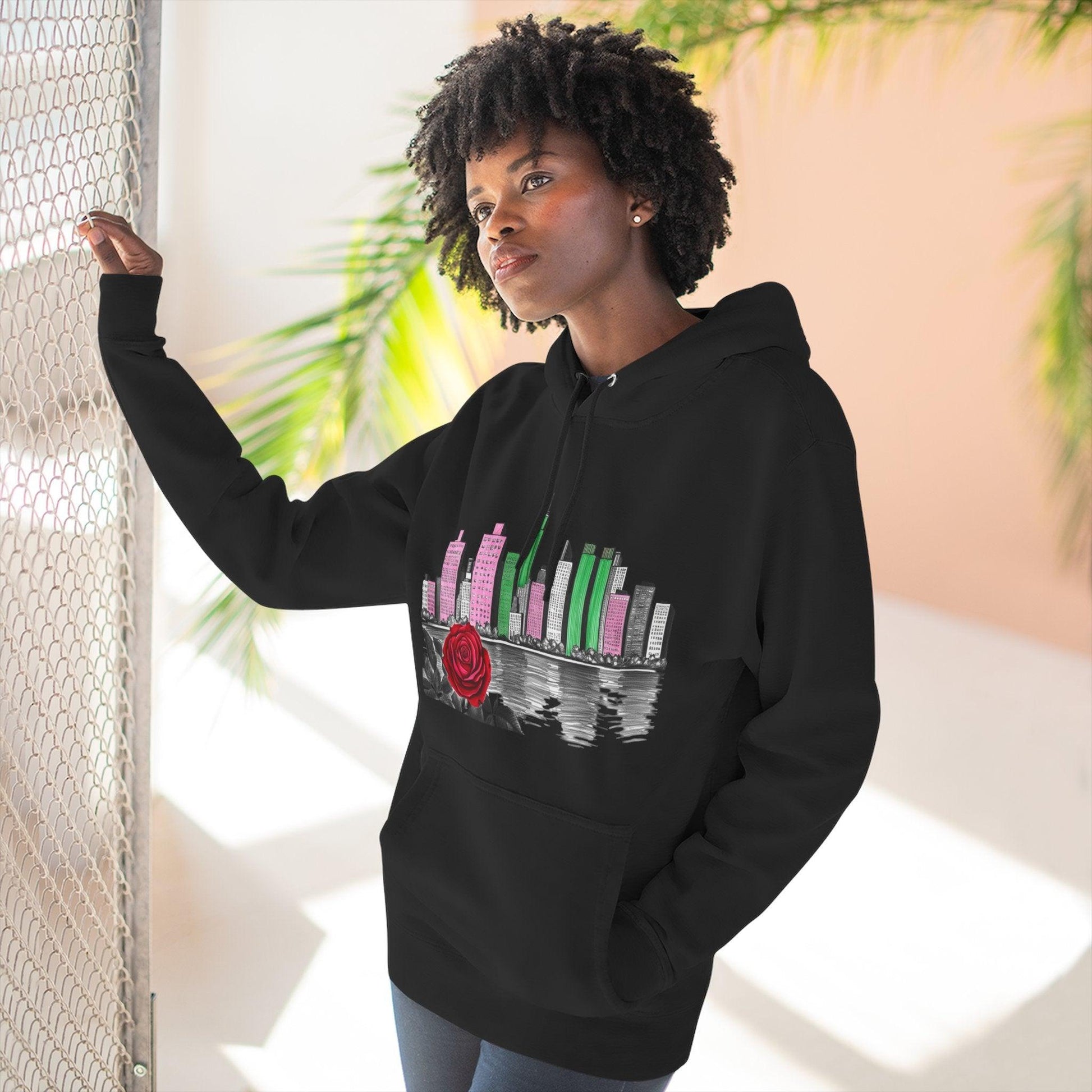 Hoodie City Skyline Urban Streetwear - 95EAST YORKxJERSEY
