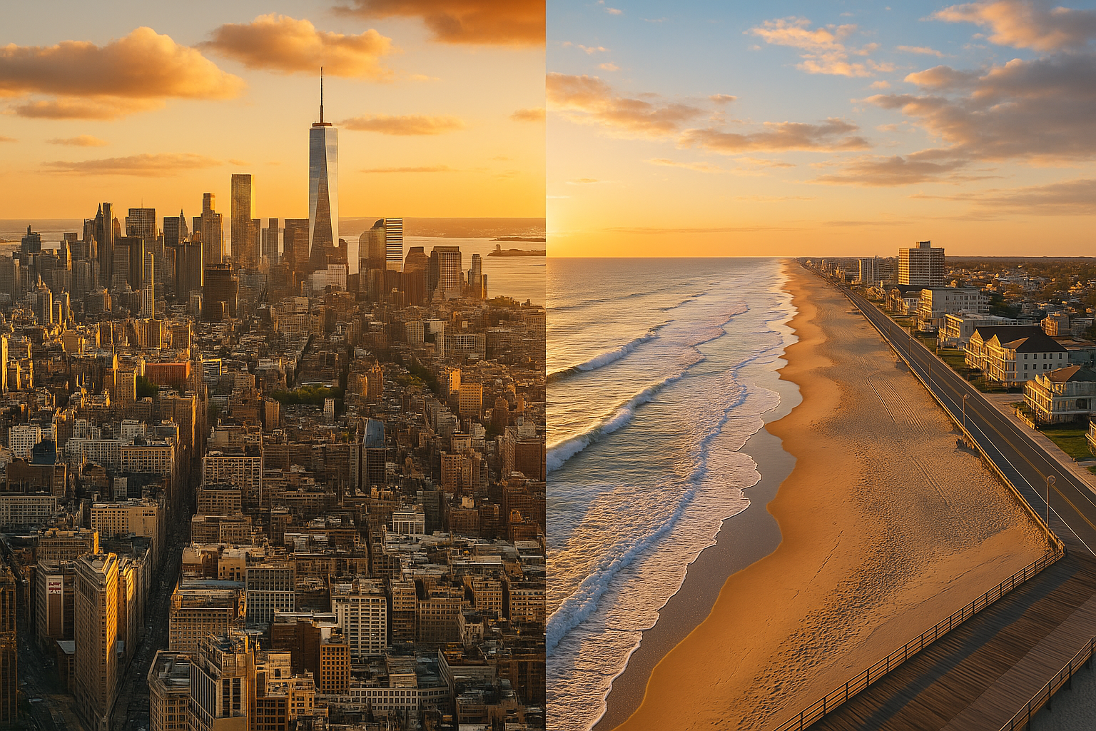 New York City/ Jersey shore