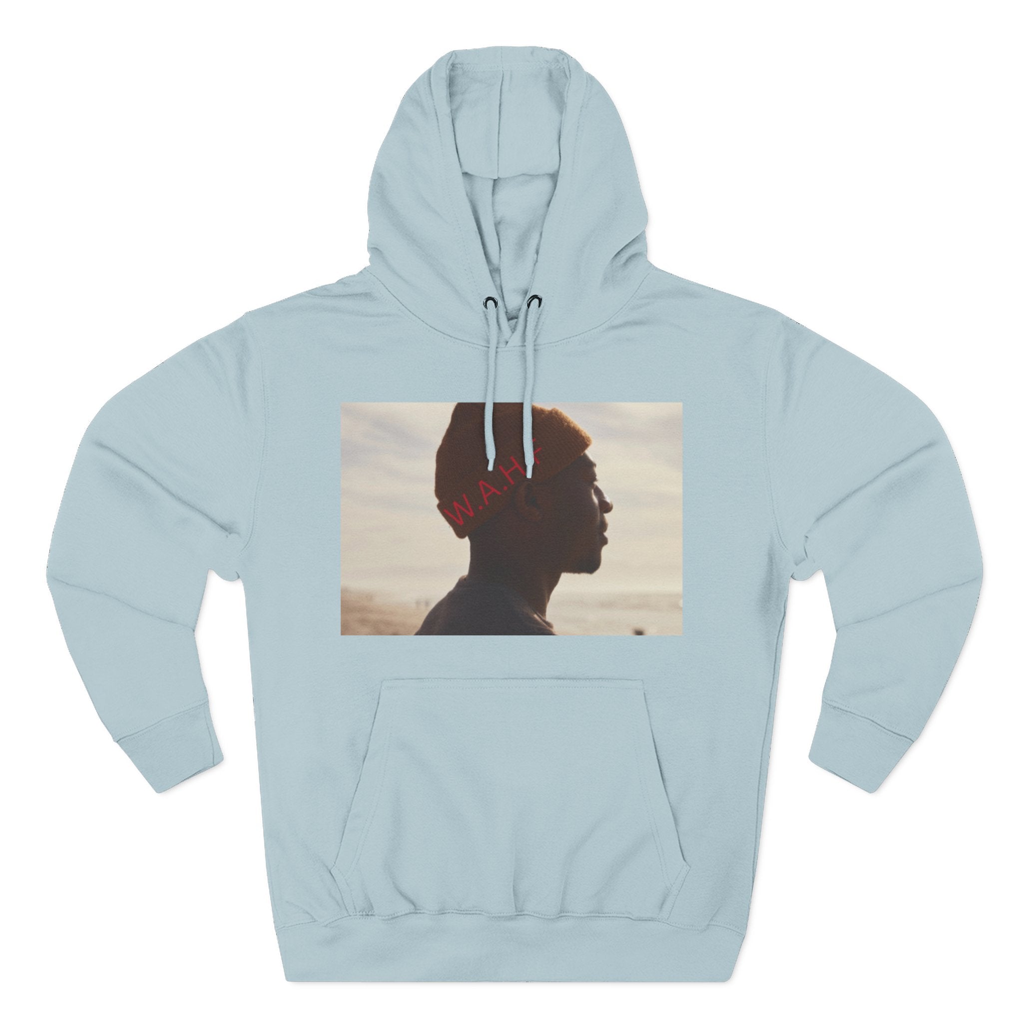 WE ARE HUMAN FIRST Fleece Hoodie — Three-Panel Statement Hoodie