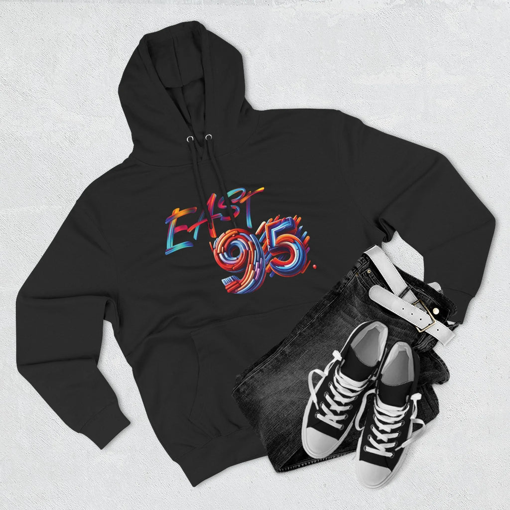 95EAST Colorush Fleece Hoodie — Three-Panel Comfort