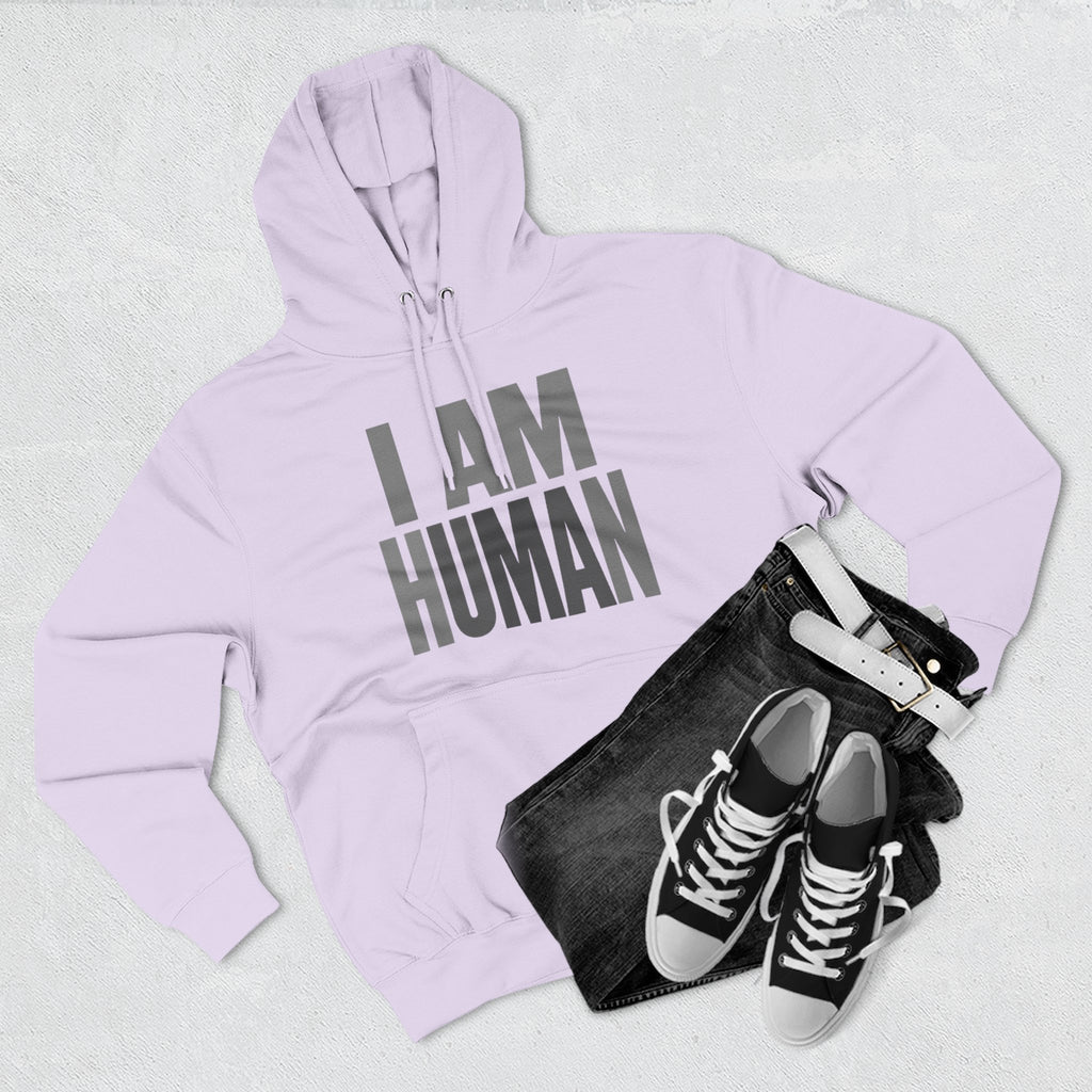 I AM HUMAN Hoodie — Bold Statement Unisex Graphic Pullover