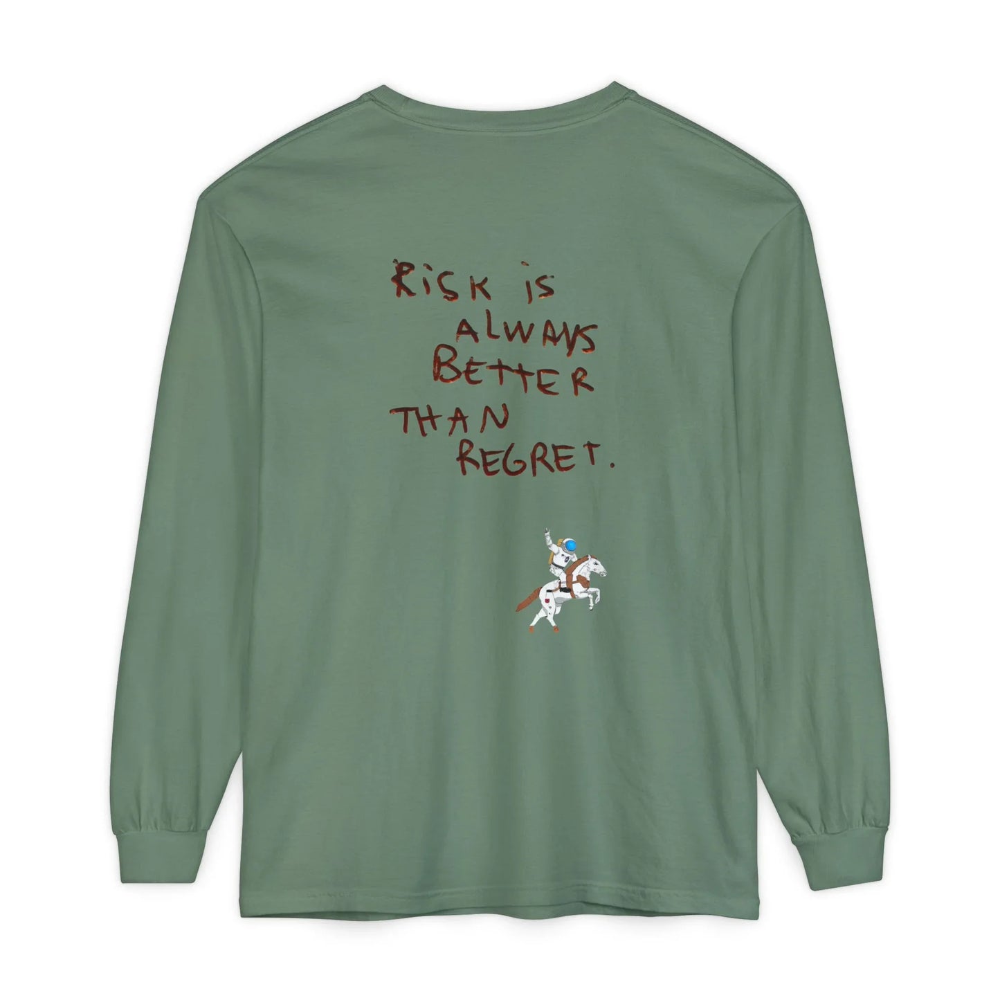 95EAST "Risk Is Always Better Than Regret" Motivational Graphic