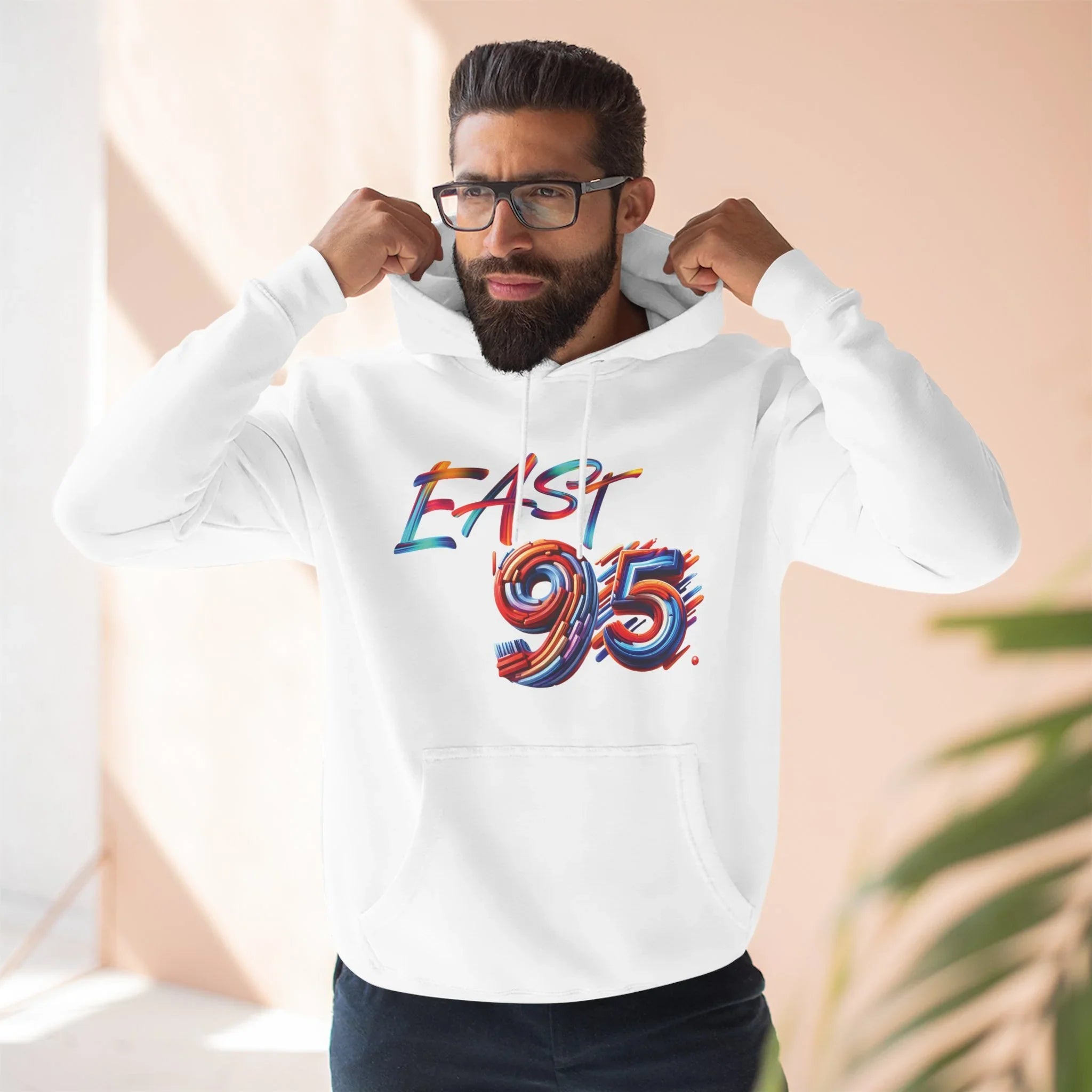 95EAST Colorush Fleece Hoodie — Three-Panel Comfort