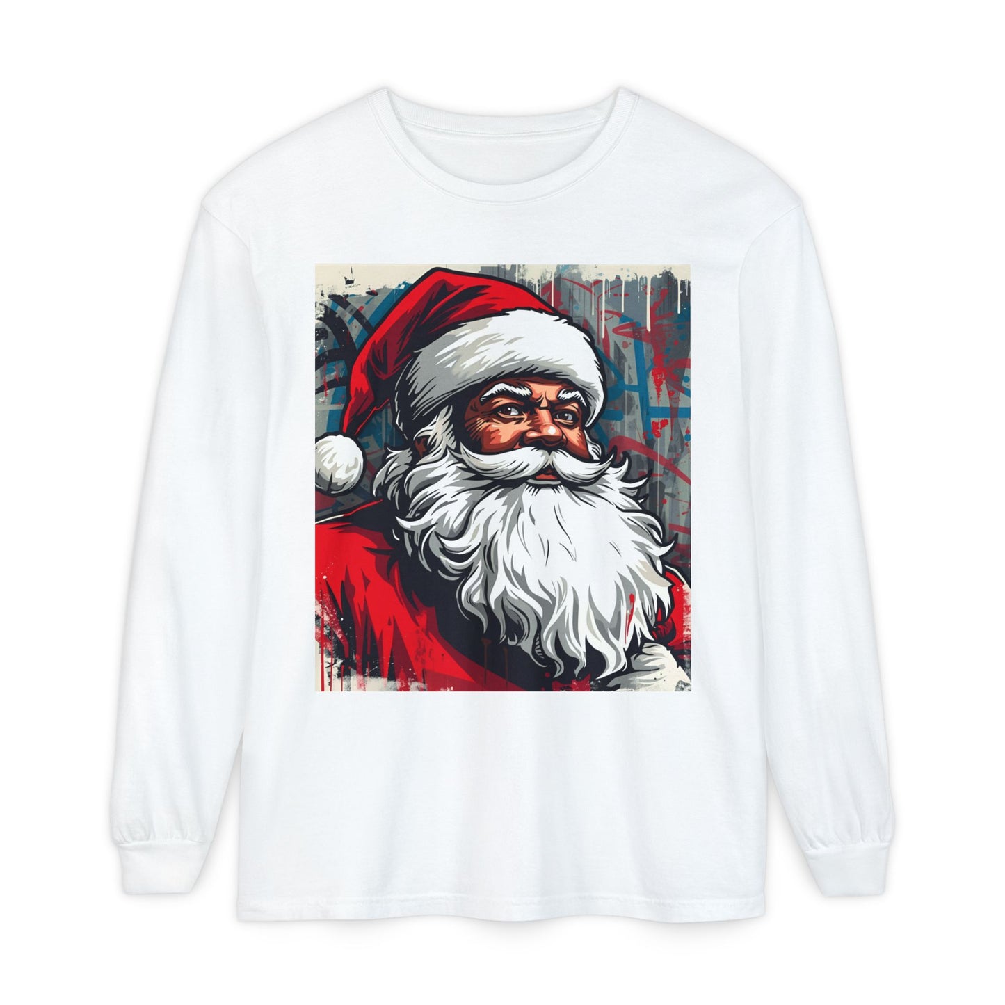 NYC/NJ I-95 Holiday Long Sleeve T-Shirt — Statue of Liberty & Christmas Tree Graphic