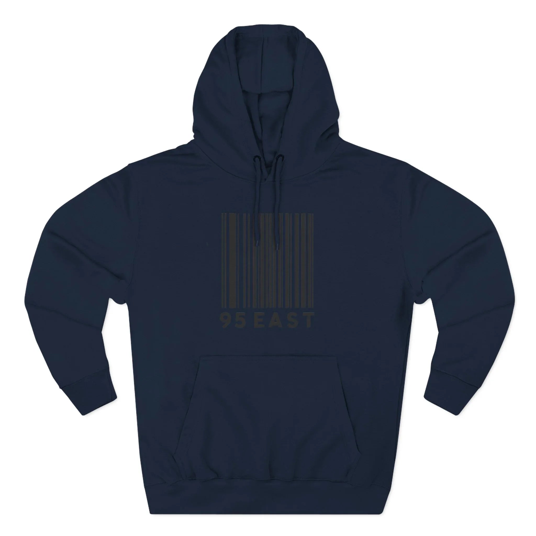 Minimalist Barcode Fleece Hoodie