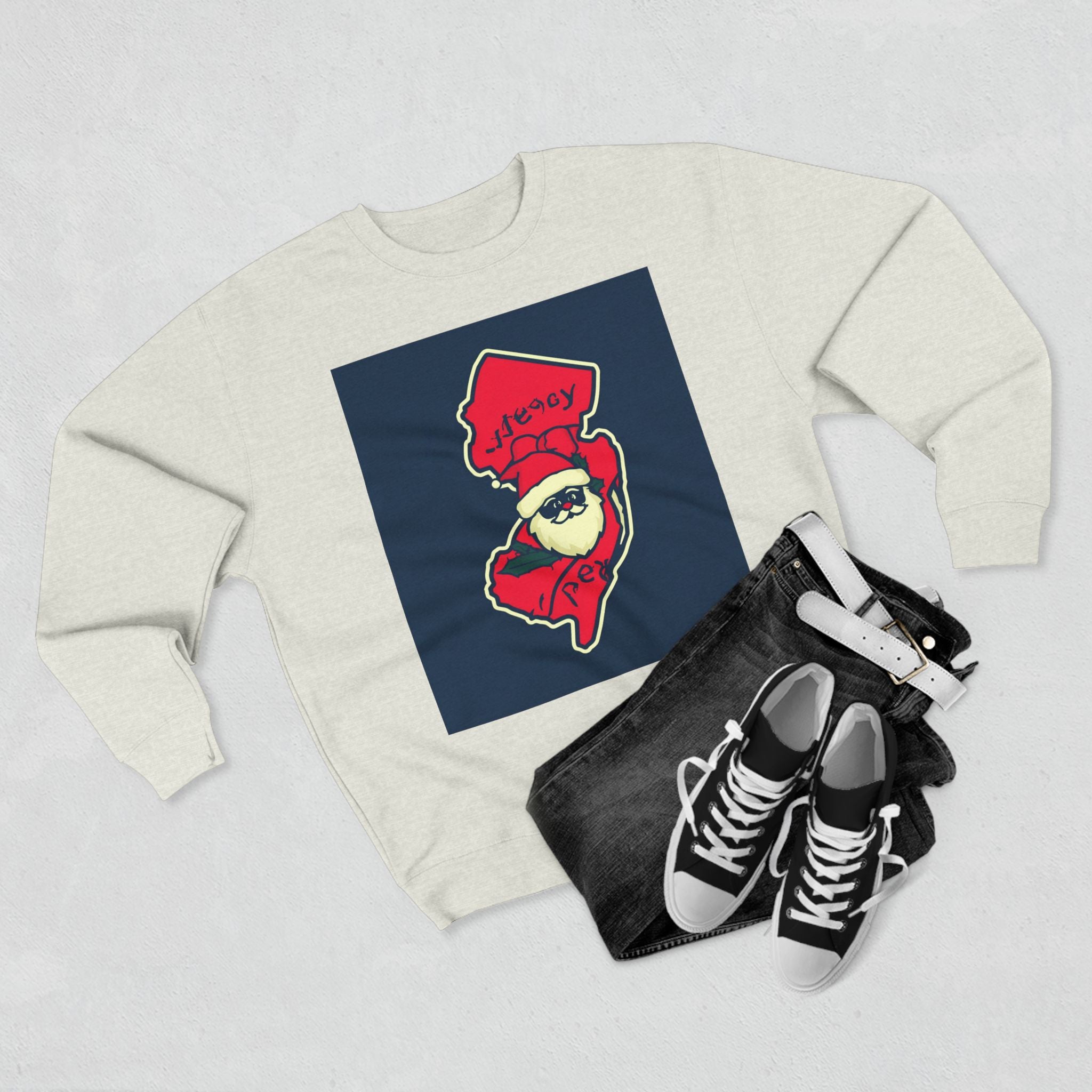 Jersey Santa Drip Crewneck