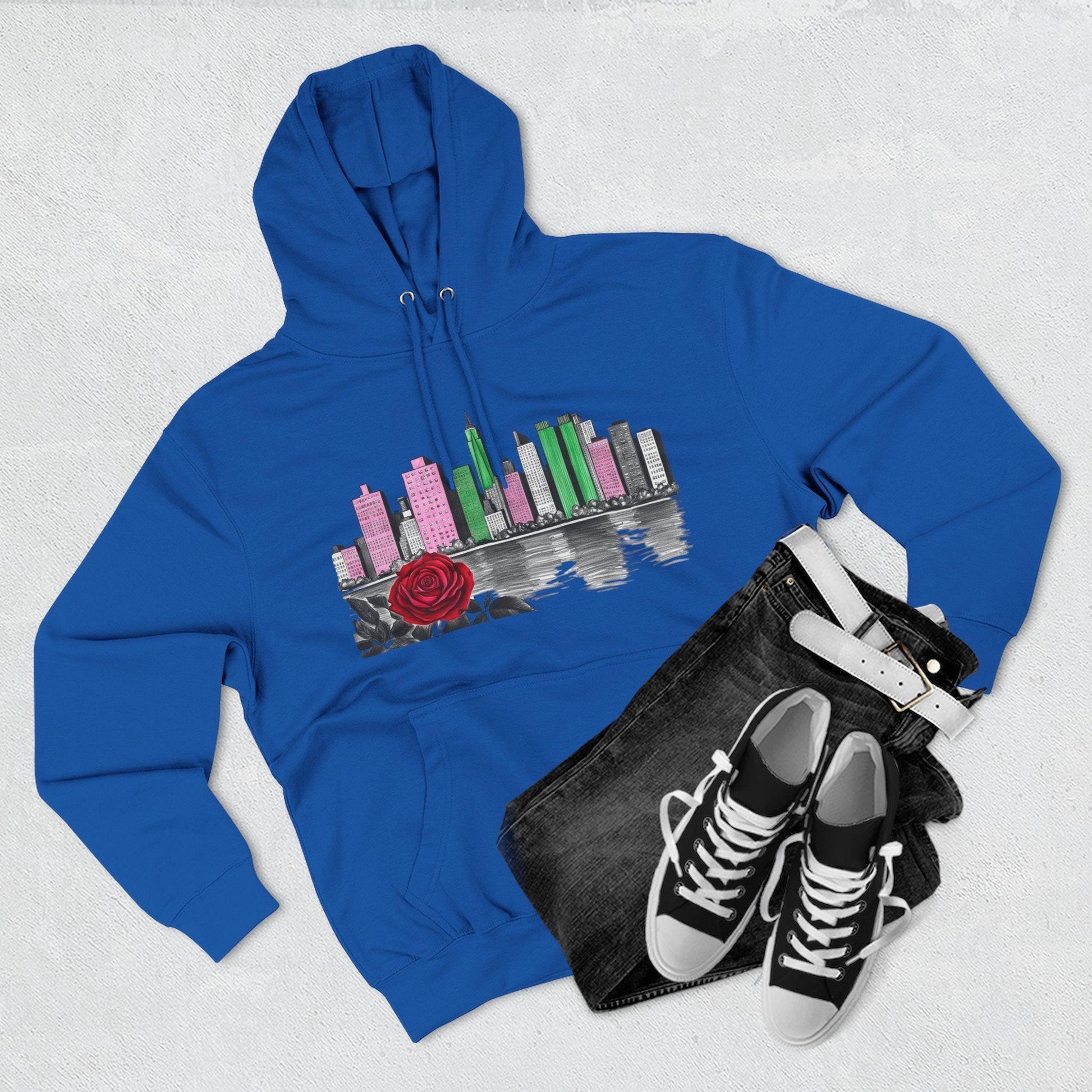 Hoodie City Skyline Urban Streetwear - 95EAST YORKxJERSEY