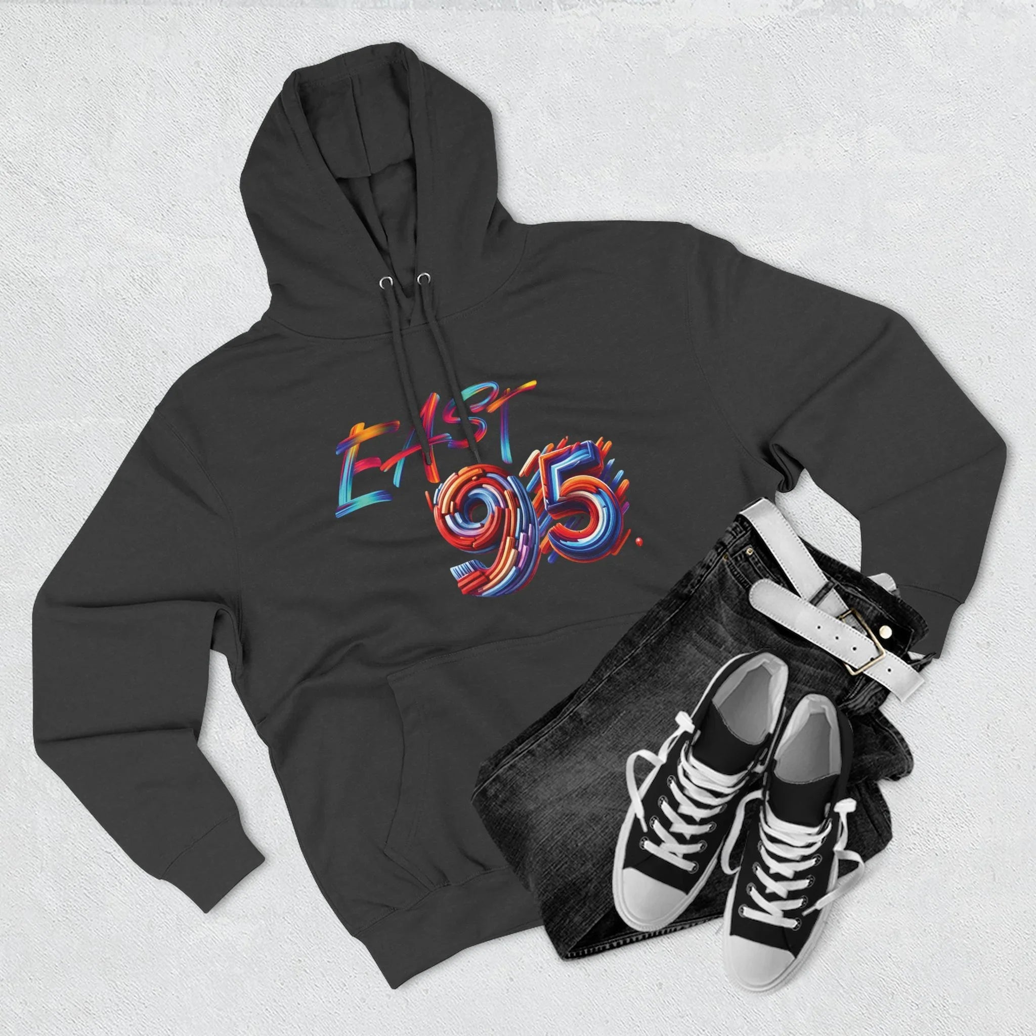 95EAST Colorush Fleece Hoodie — Three-Panel Comfort