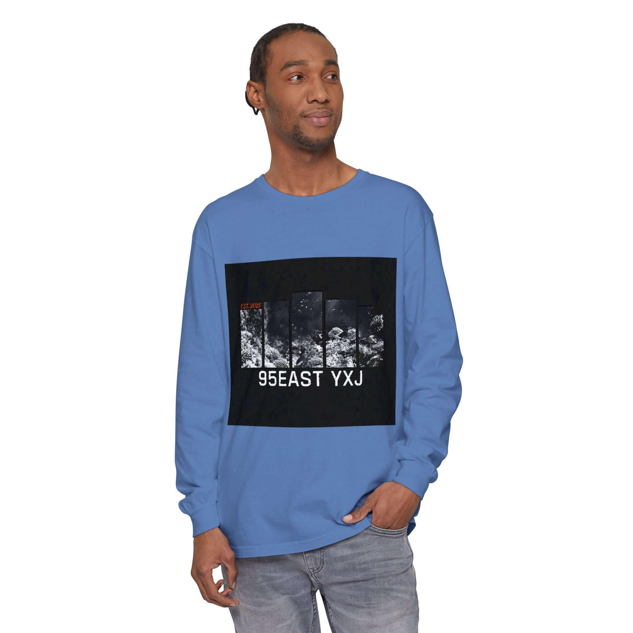 Long Sleeve T-Shirt 95EAST YXJ UNDER THE SEA Design - 95EAST YORKxJERSEY