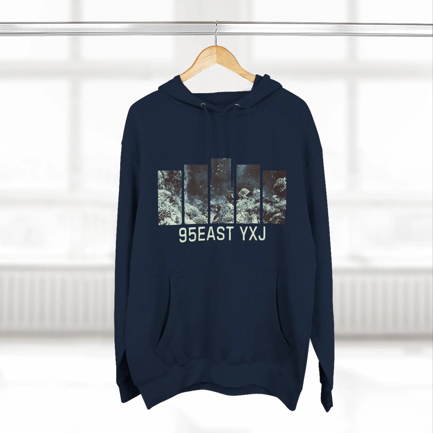 95EAST REEF Three-Panel Fleece Hoodie