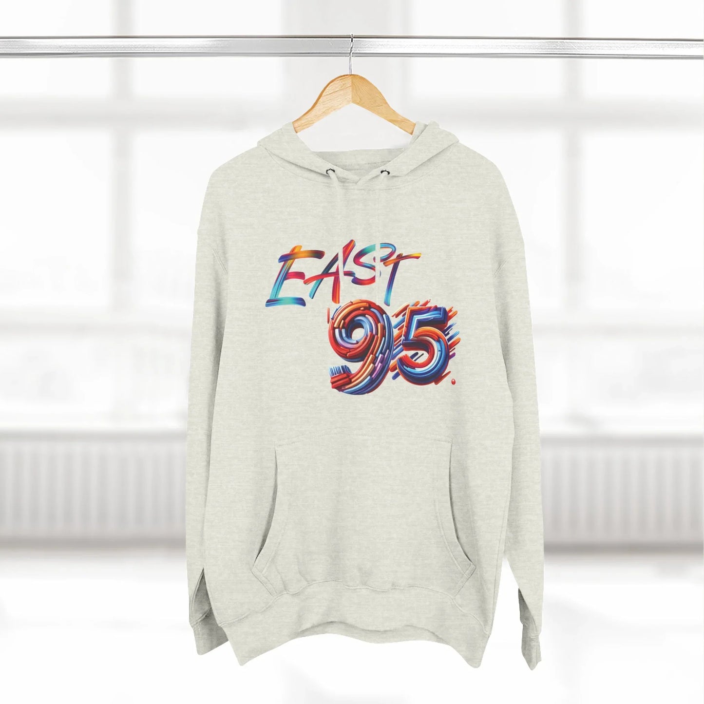 95EAST Colorush Fleece Hoodie — Three-Panel Comfort
