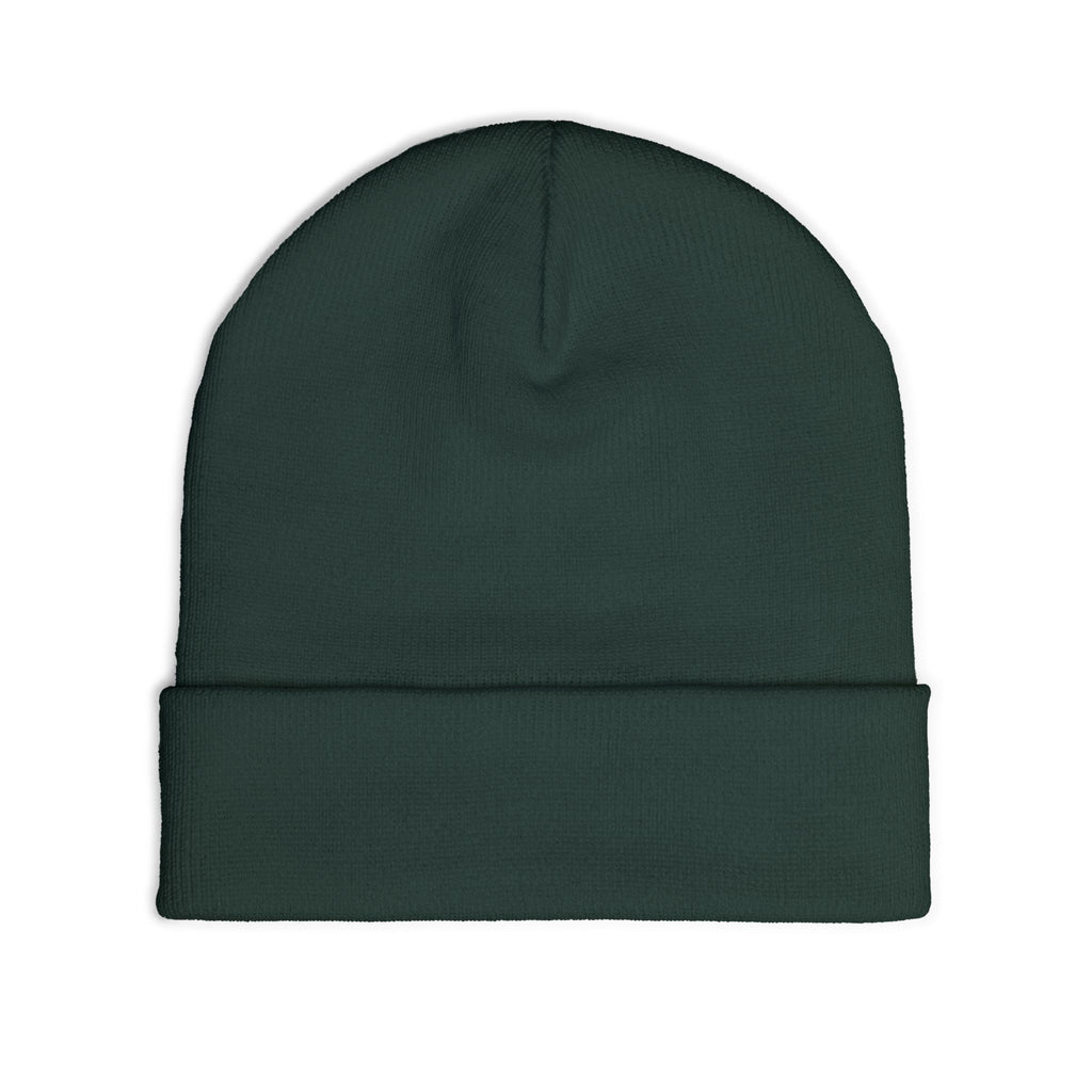 NYC Green Glitter Embroidered Knit Beanie — Sparkle City Winter Hat