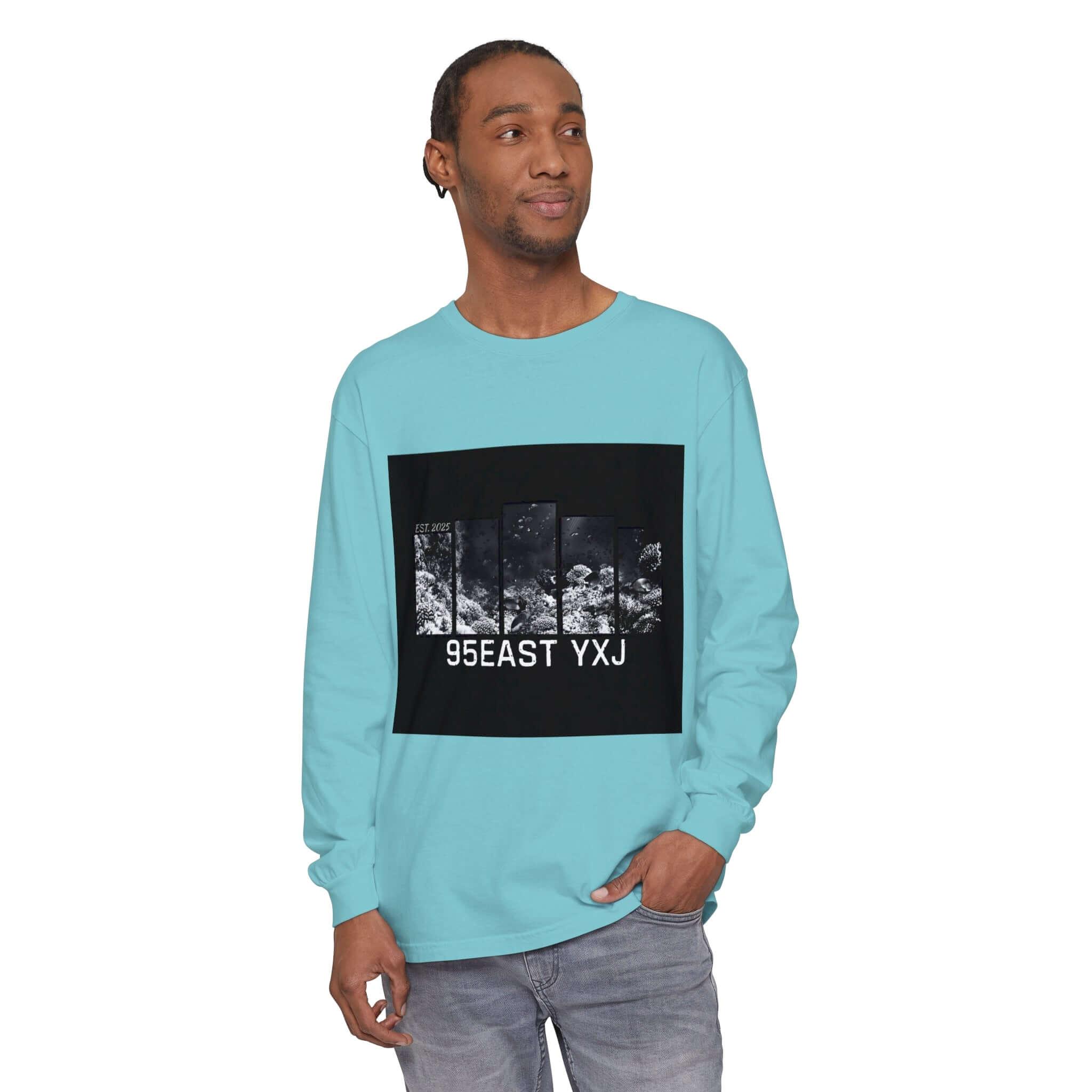 Long Sleeve T-Shirt 95EAST YXJ UNDER THE SEA Design - 95EAST YORKxJERSEY