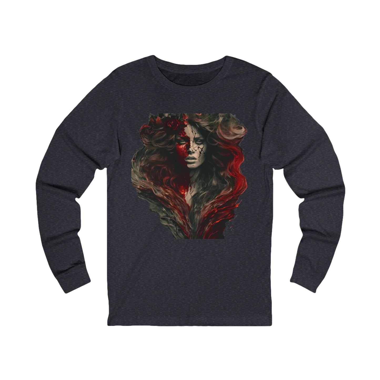 Mystical Red Art Long Sleeve Tee