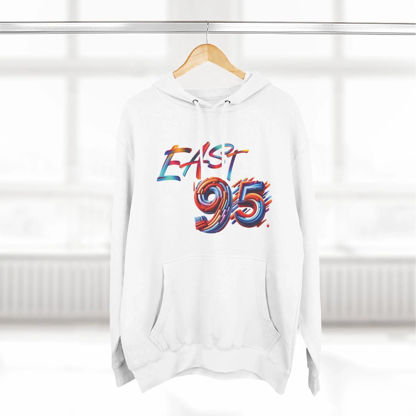 95EAST Colorush Fleece Hoodie — Three-Panel Comfort