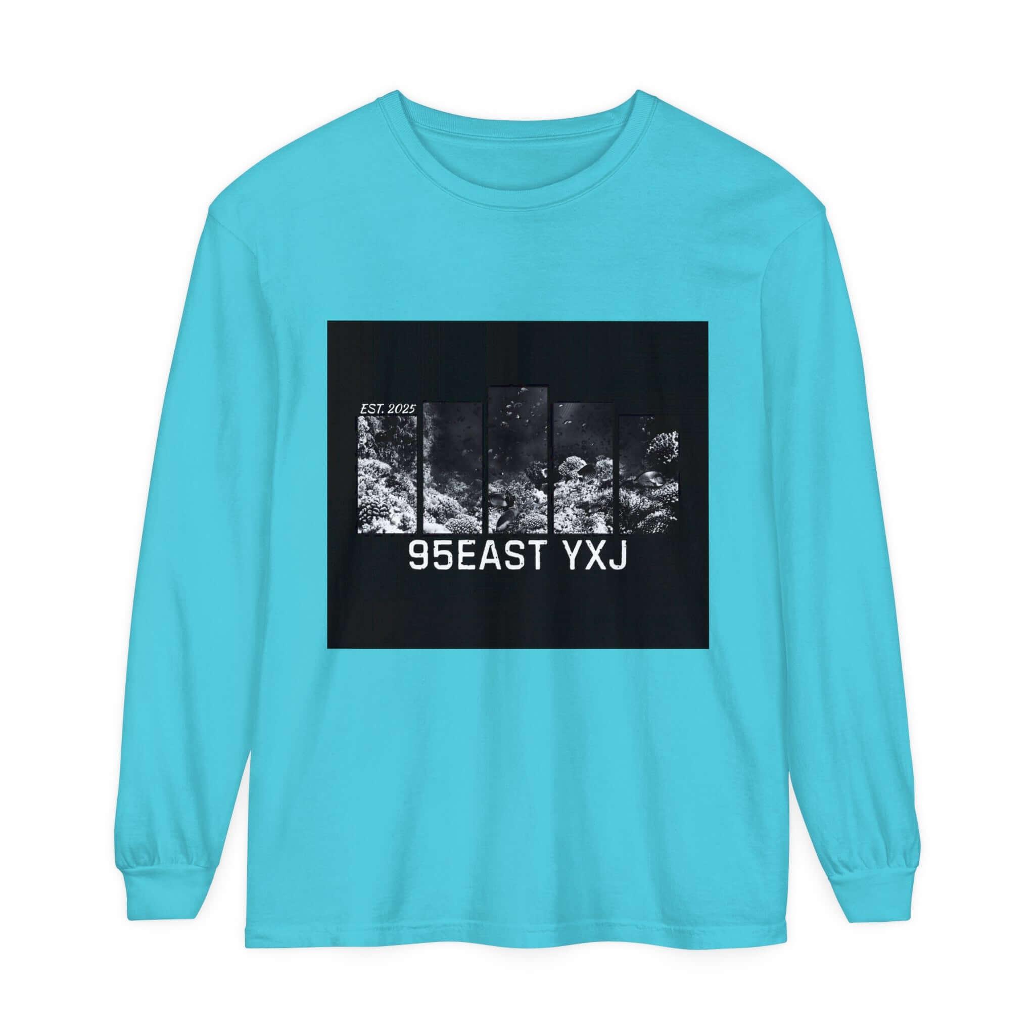 Long Sleeve T-Shirt 95EAST YXJ UNDER THE SEA Design - 95EAST YORKxJERSEY