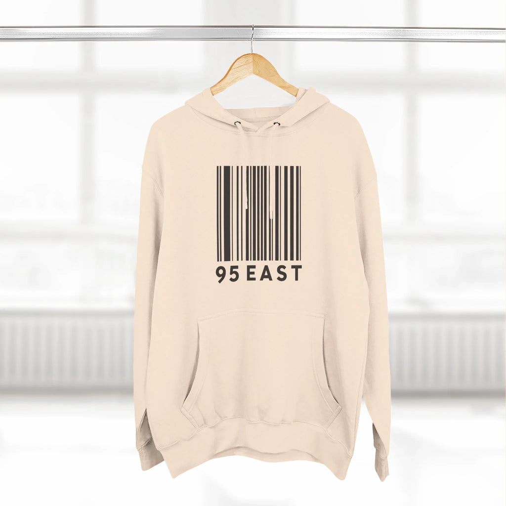 Minimalist Barcode Fleece Hoodie