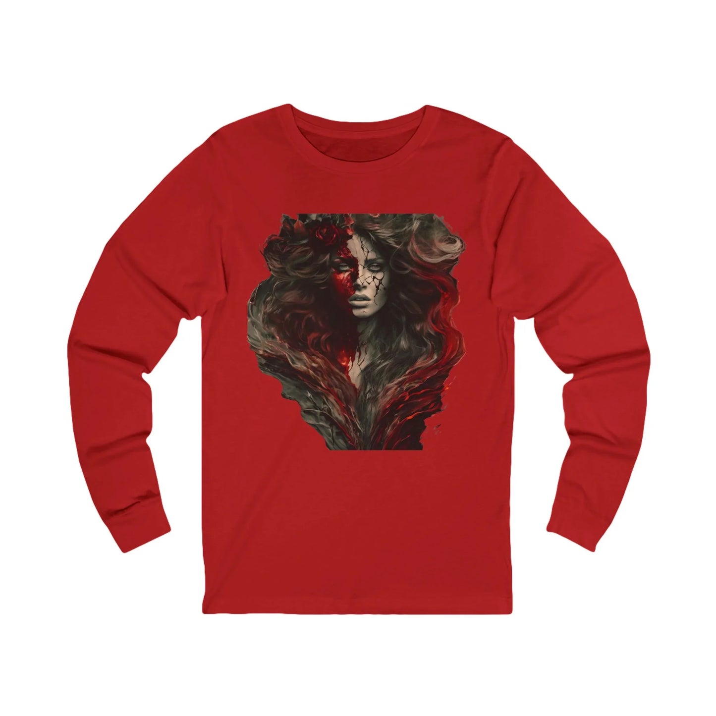 Mystical Red Art Long Sleeve Tee