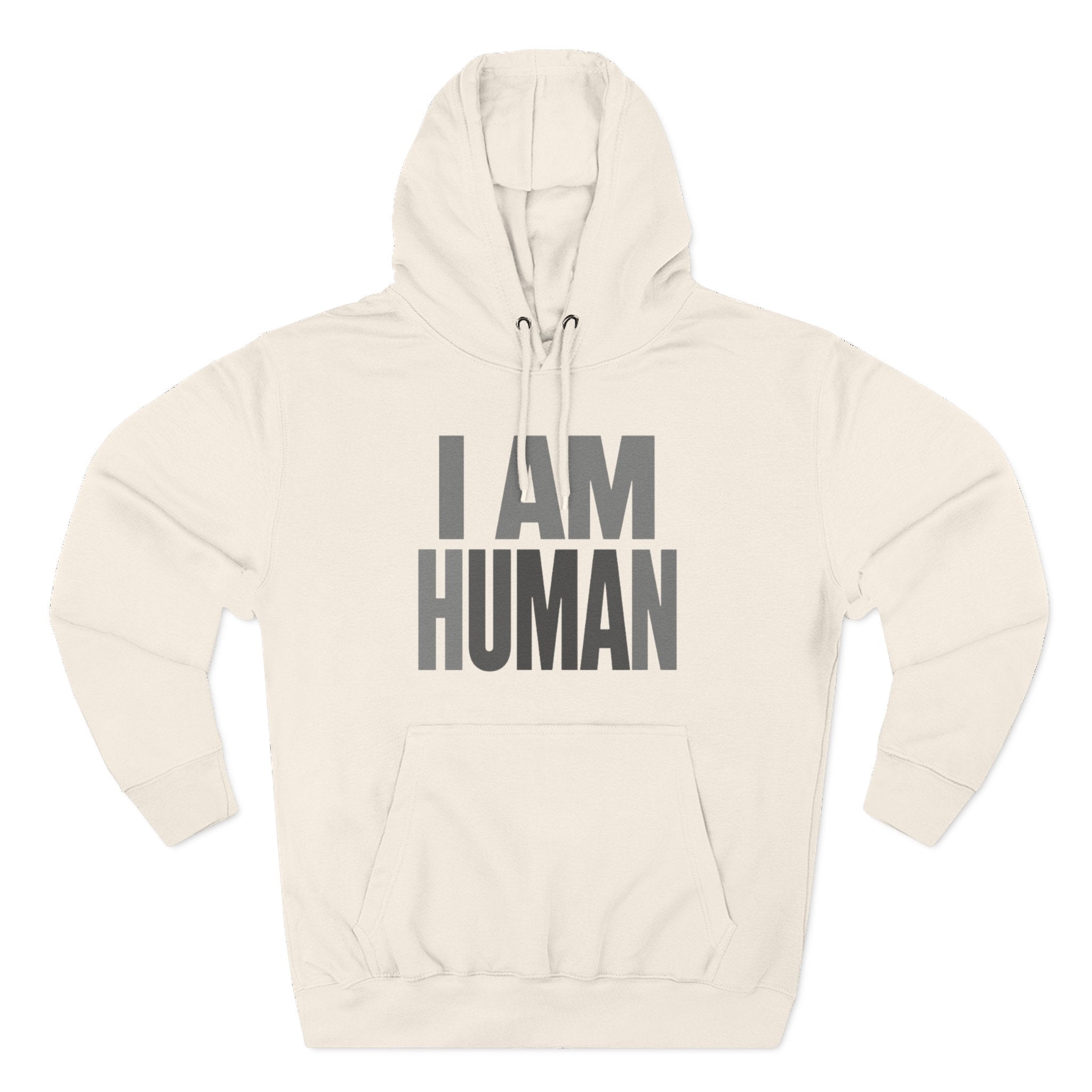 I AM HUMAN Hoodie — Bold Statement Unisex Graphic Pullover