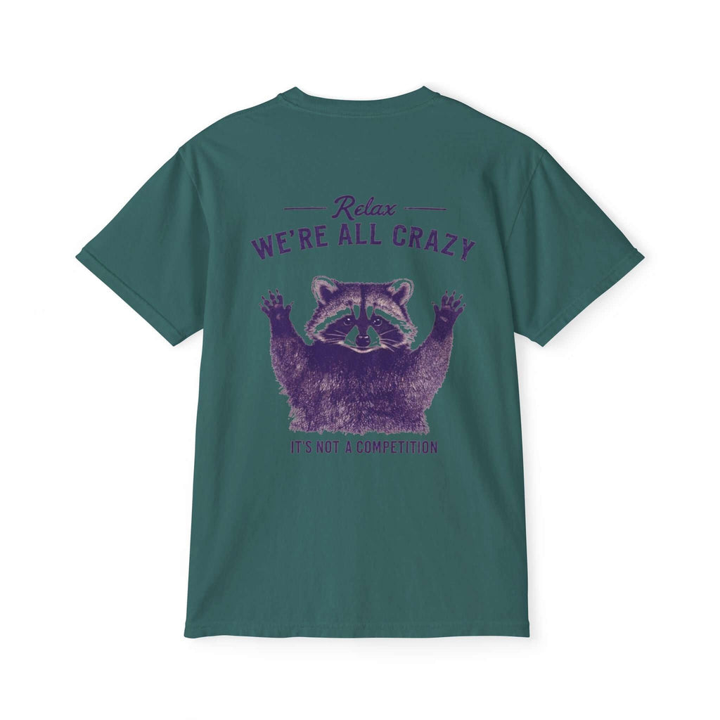 Pocket T-Shirt with 95EAST Racoon Design - 95EAST YORKxJERSEY