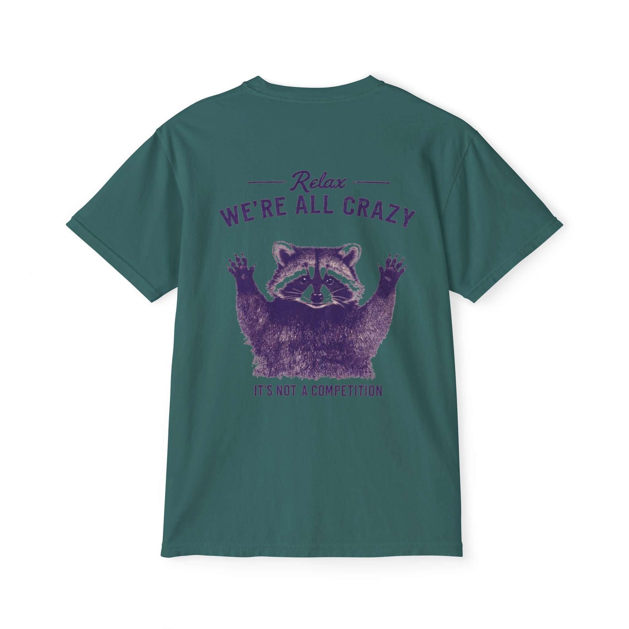 Pocket T-Shirt with 95EAST Racoon Design - 95EAST YORKxJERSEY