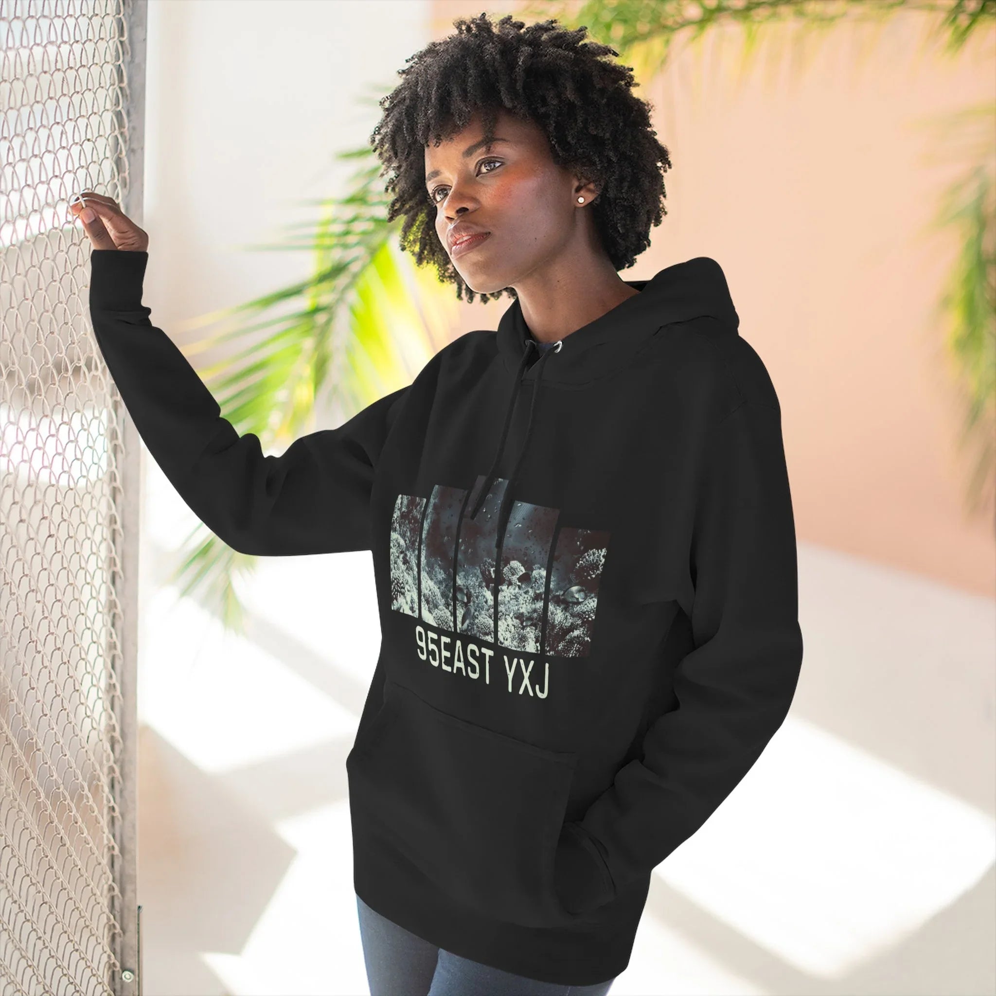 95EAST REEF Three-Panel Fleece Hoodie