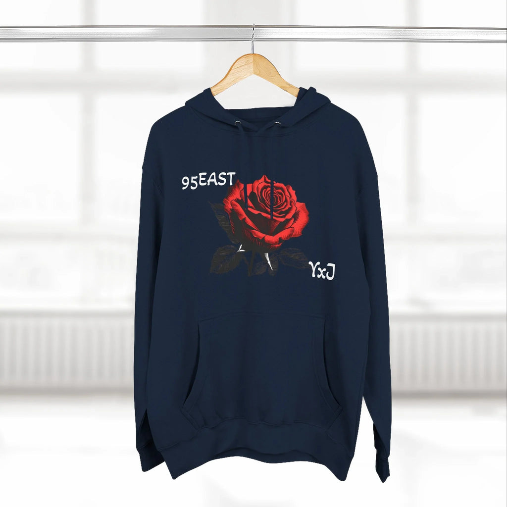 Concrete Garden Rose Fleece Hoodie- 95EAST YxJ